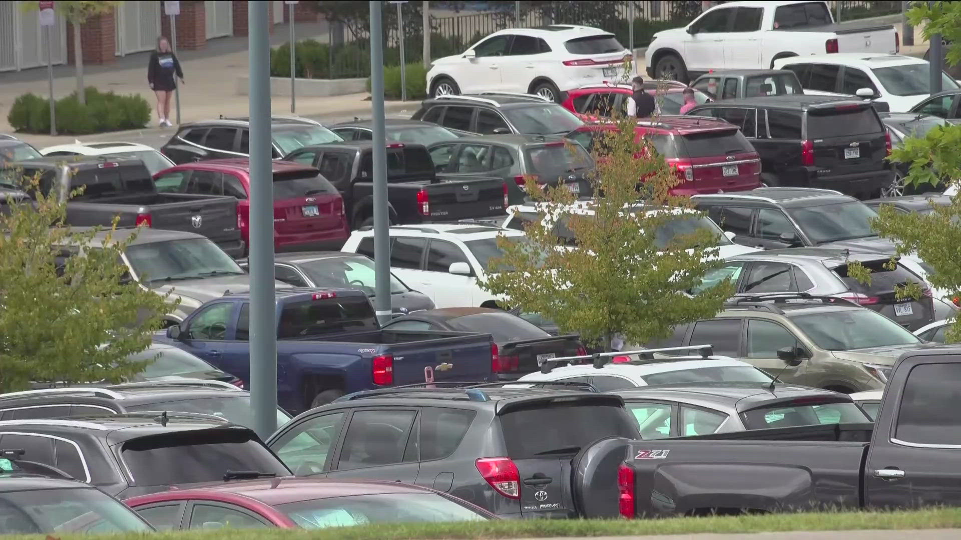 To handle gameday traffic and safety, the university's police department said nearly 300 officers will be helping out.