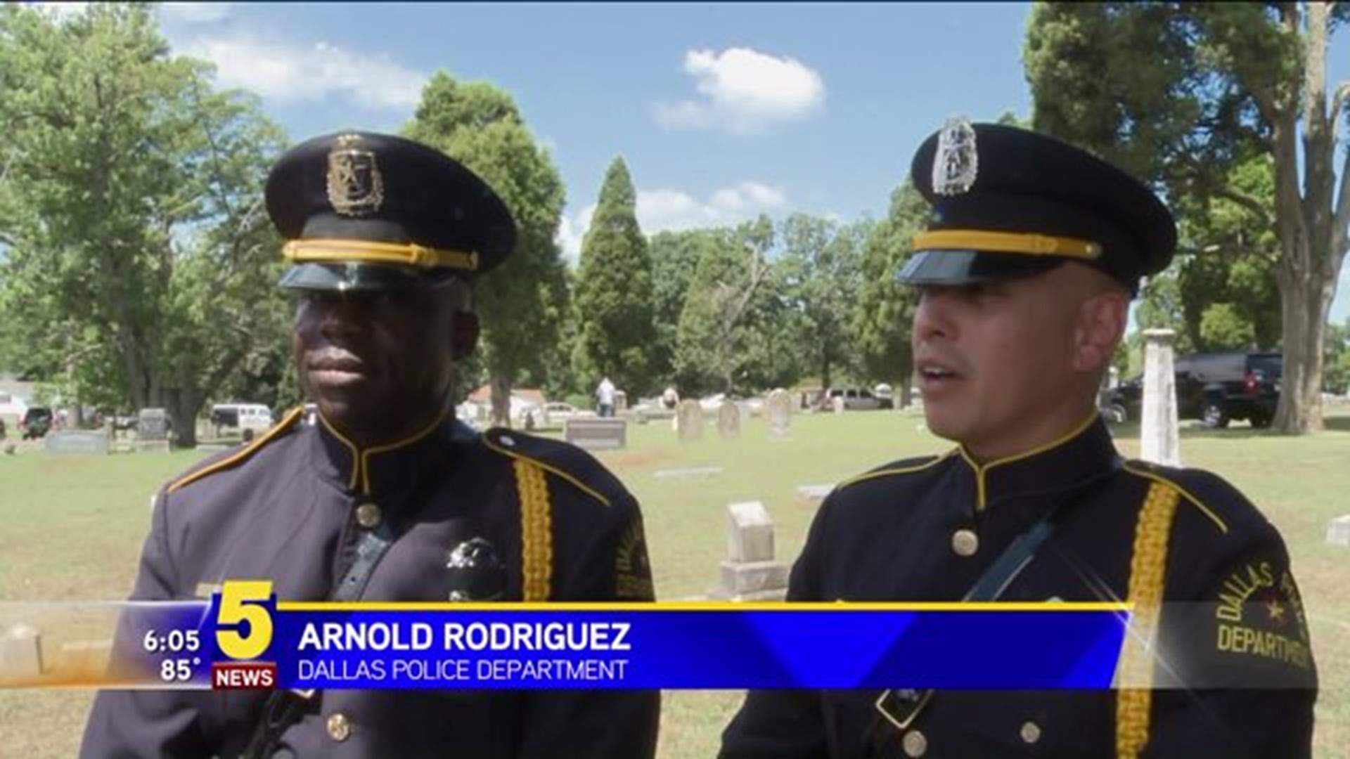 Dallas Police Officers Attend Funeral Service For Sebastian Co. Corporal