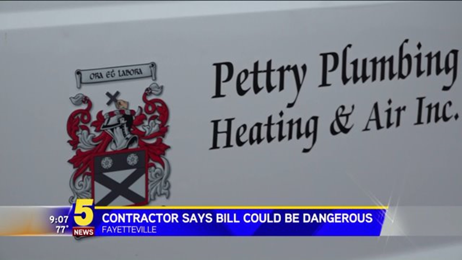 Contractor Says Bill Could Be Dangerous