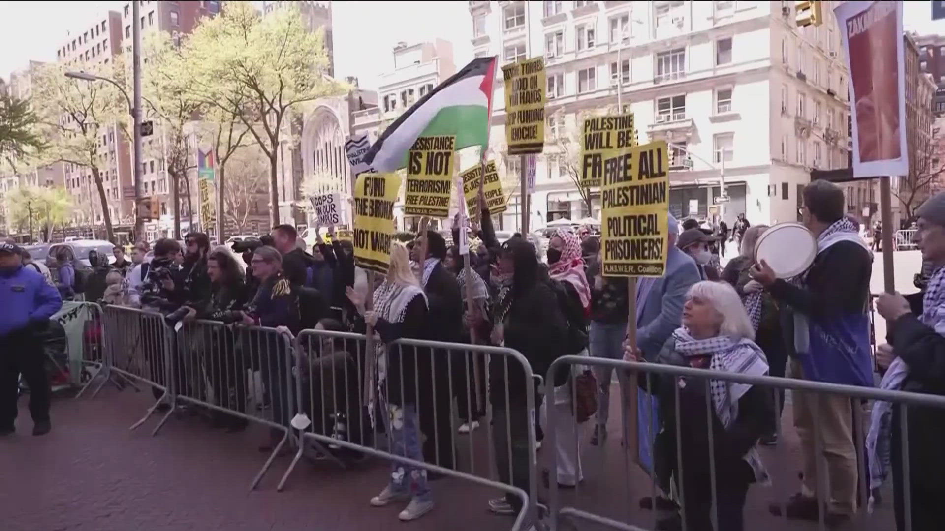 Pro-Palestinian protestors are back out on college campuses across the country today.
