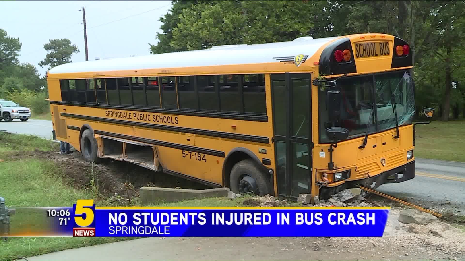 Springdale School Bus Crashes