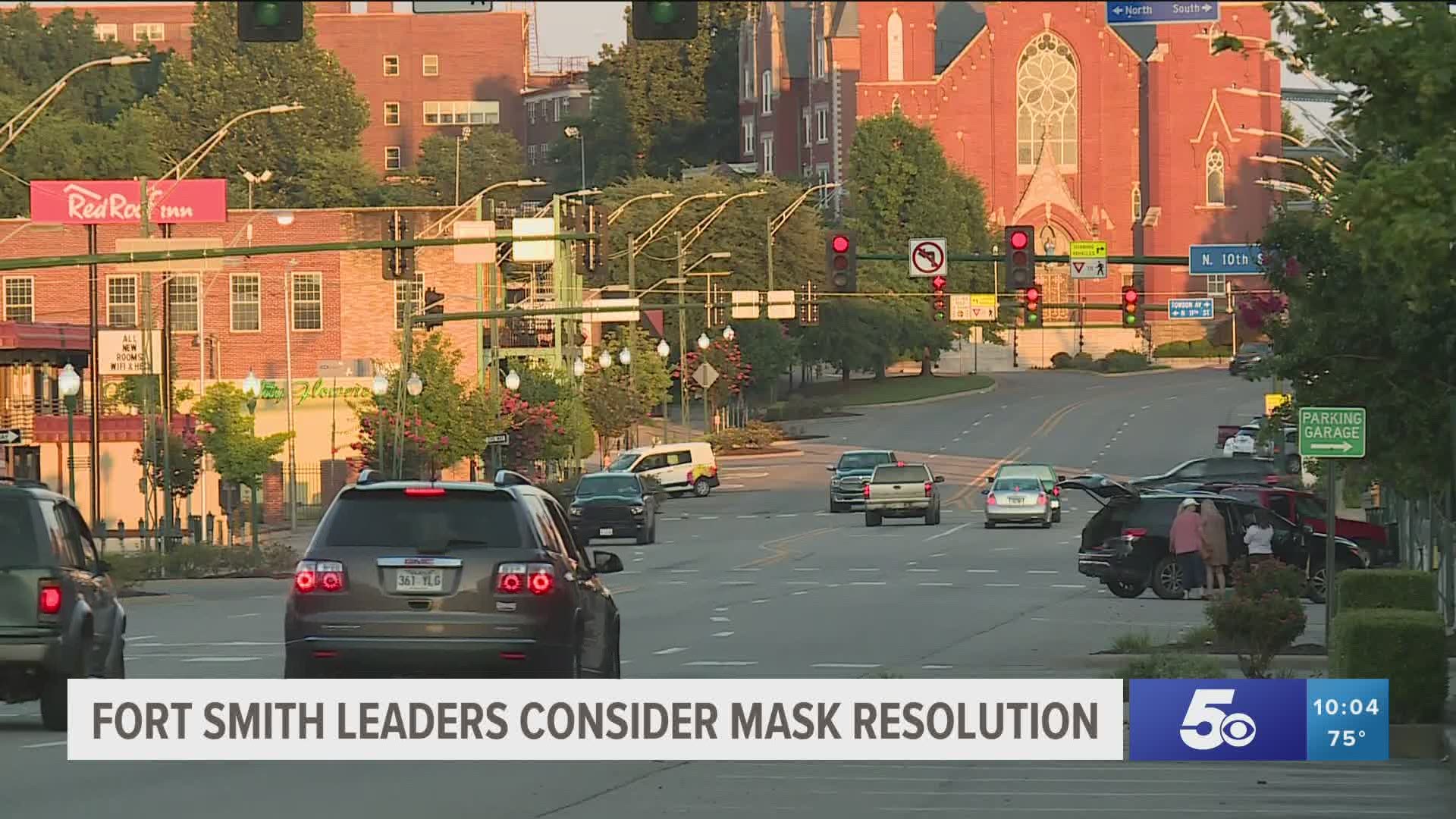Fort Smith City leaders consider mask resolution