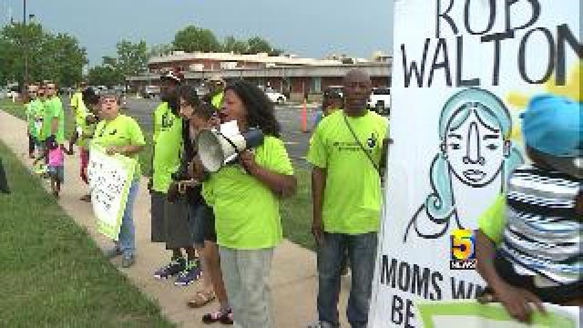 Group Protested at Walmart Headquarters
