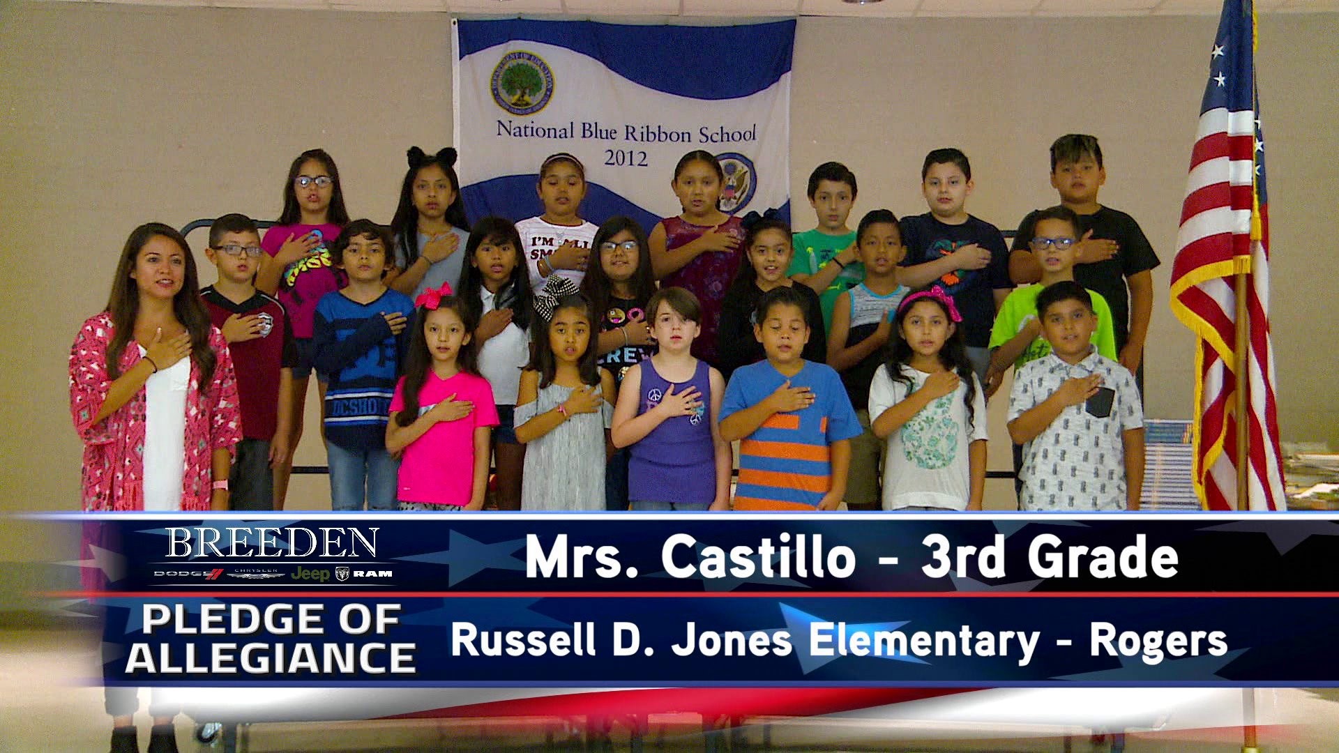 Mrs. Castillo  3rd Grade Russell D. Jones Elementary