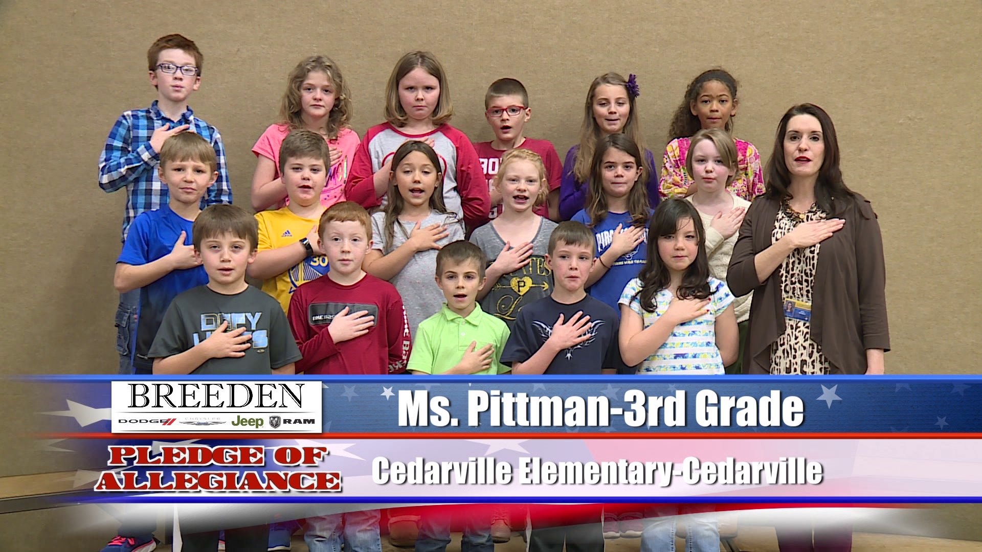 Cedarville Elementary, Cedarville - Ms. Pittman - 3rd Grade