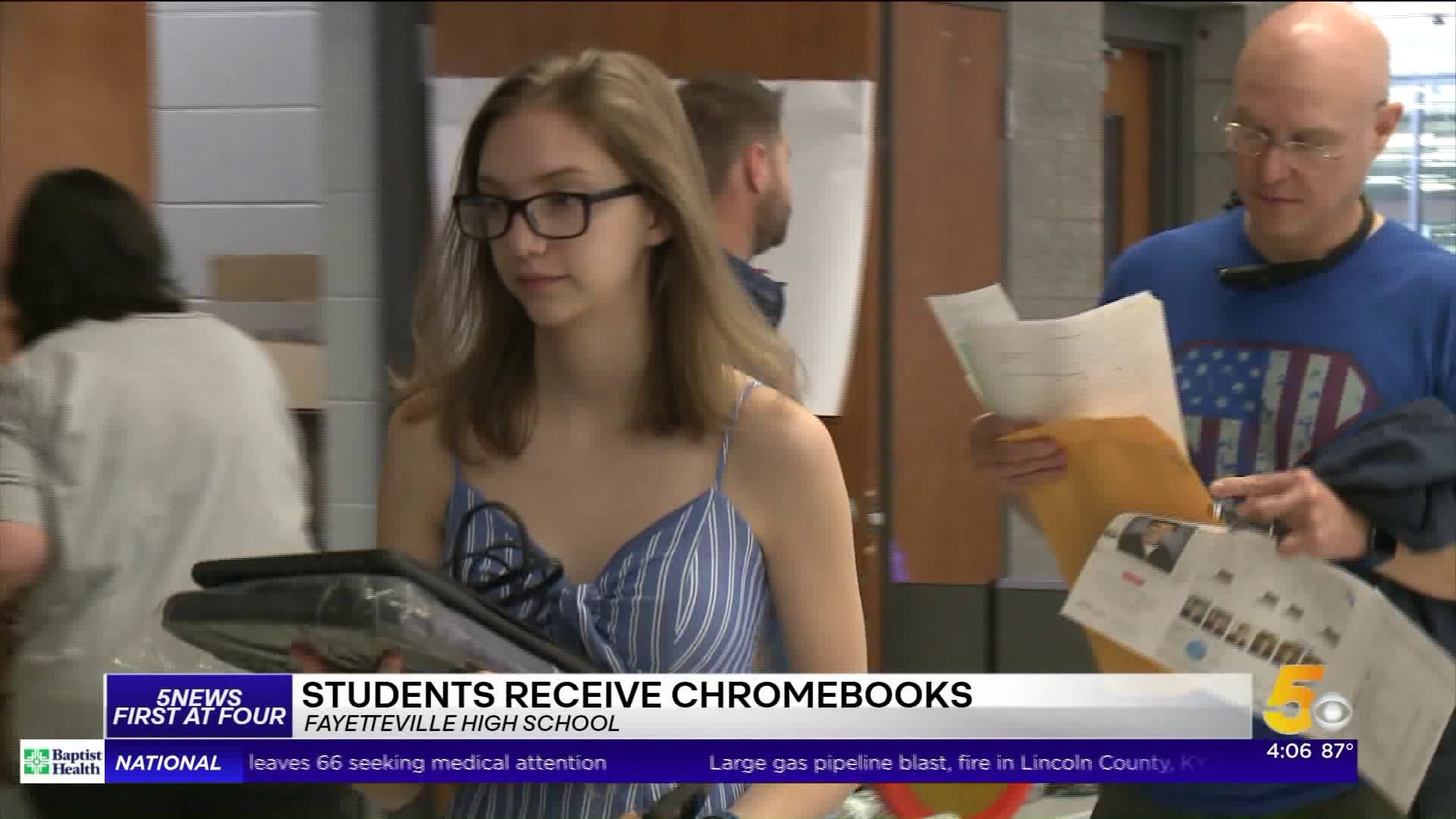 Fayetteville Students Recieve Chrome Books