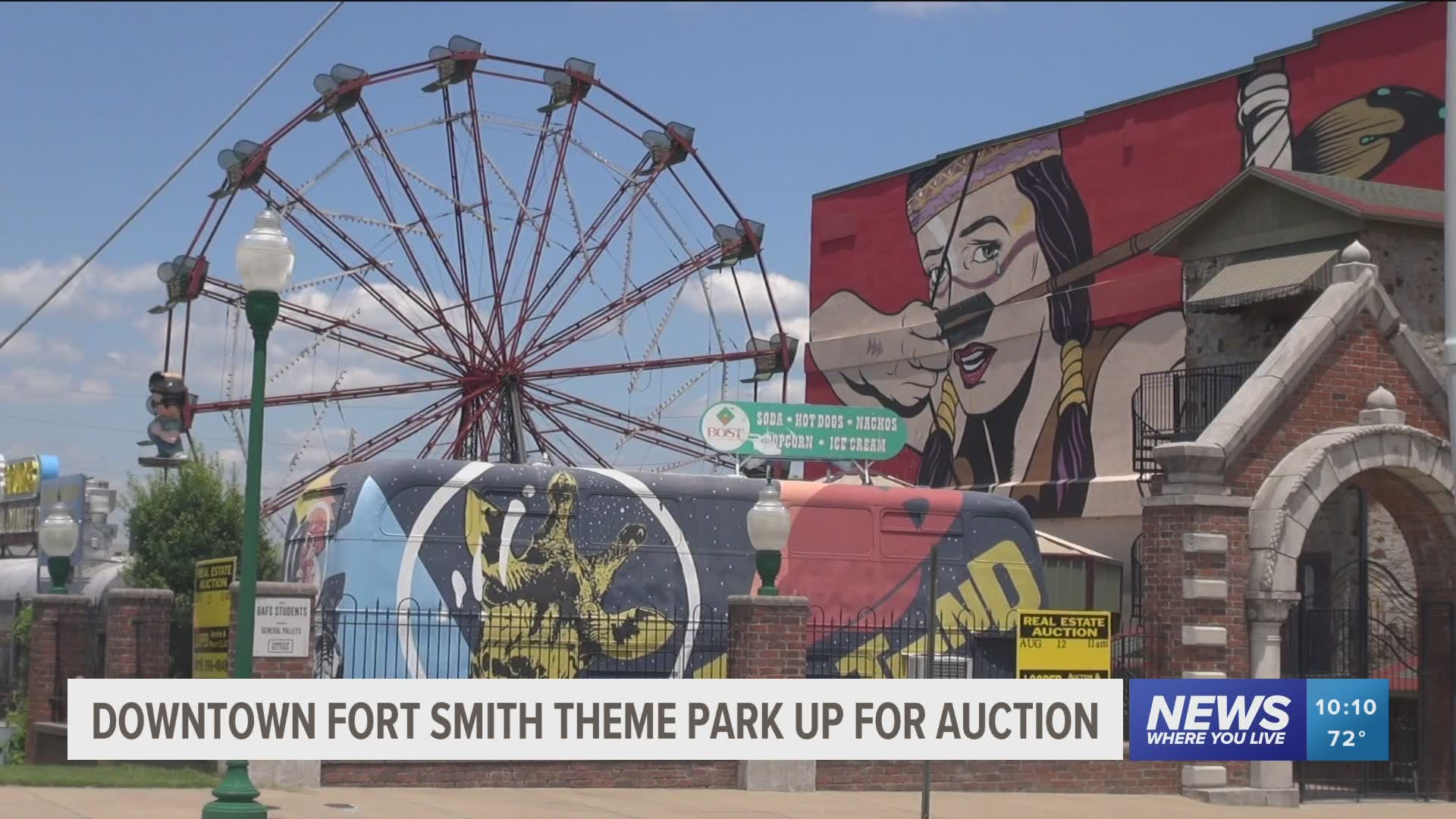 The Park at West End in Fort Smith is going up for auction on August 12th. The park is home to the Ferris Wheel, the Railcar Diner, and the Bertazzon carousel.