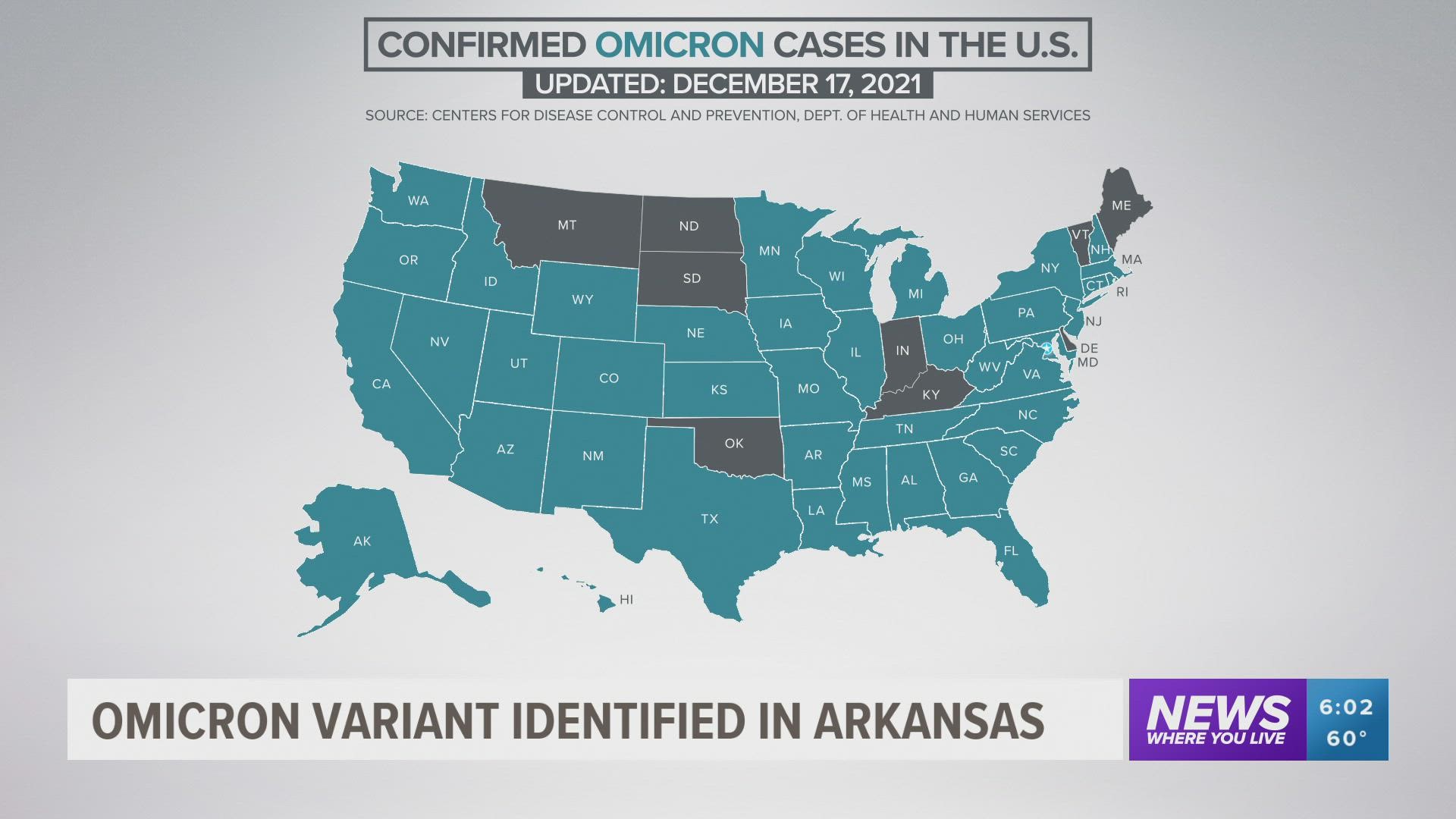 Gov. Asa Hutchinson confirmed Friday that Arkansas saw its first reported omicron variant case.