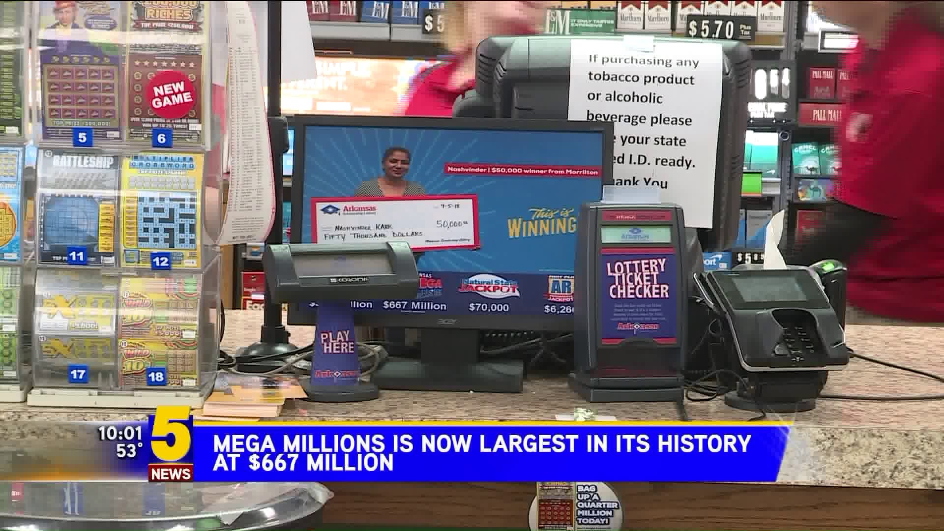 Mega Millions Jackpot Now Largest In Its History