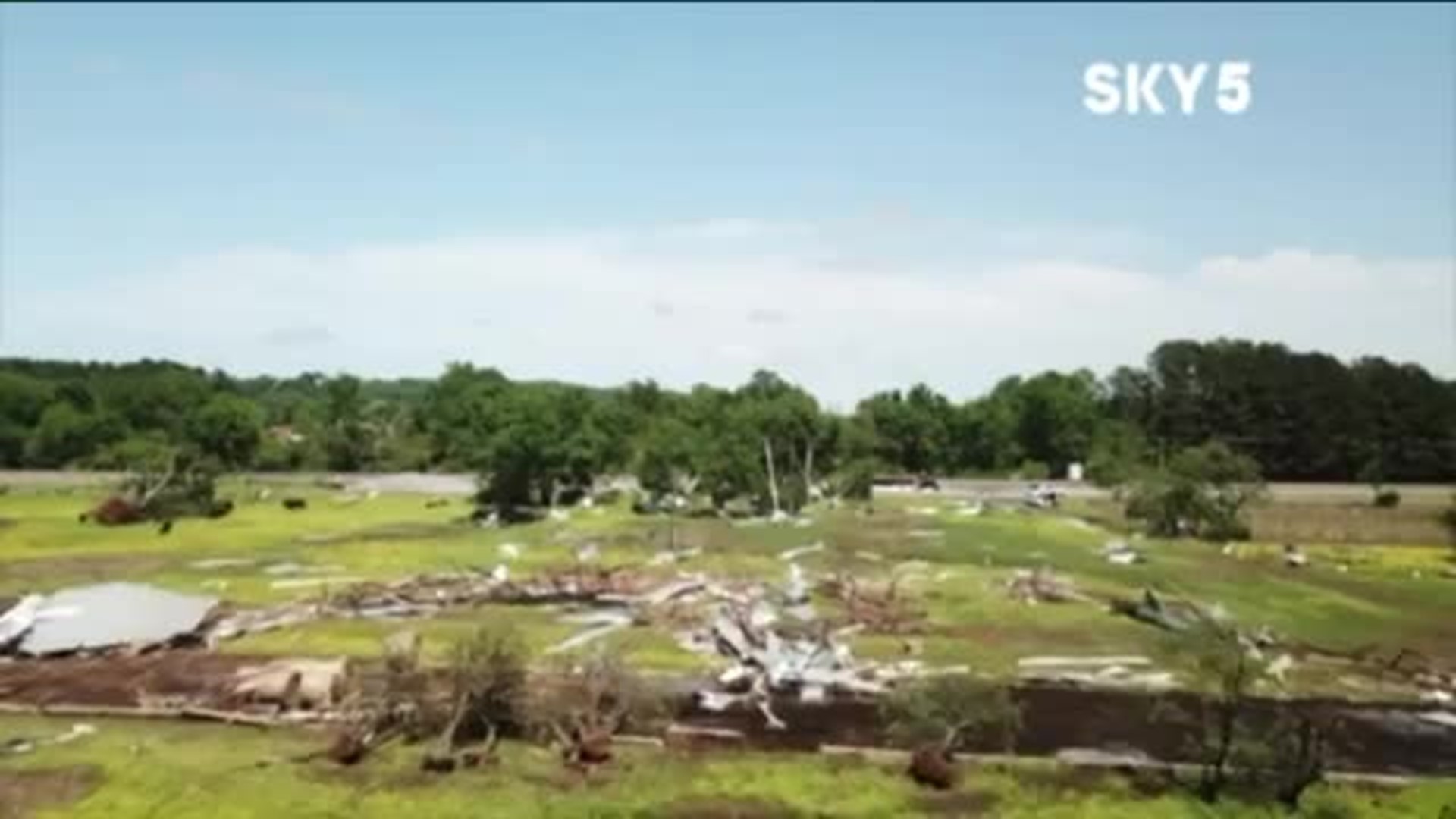 Drone Footage Of Storm Damage In Johnson County