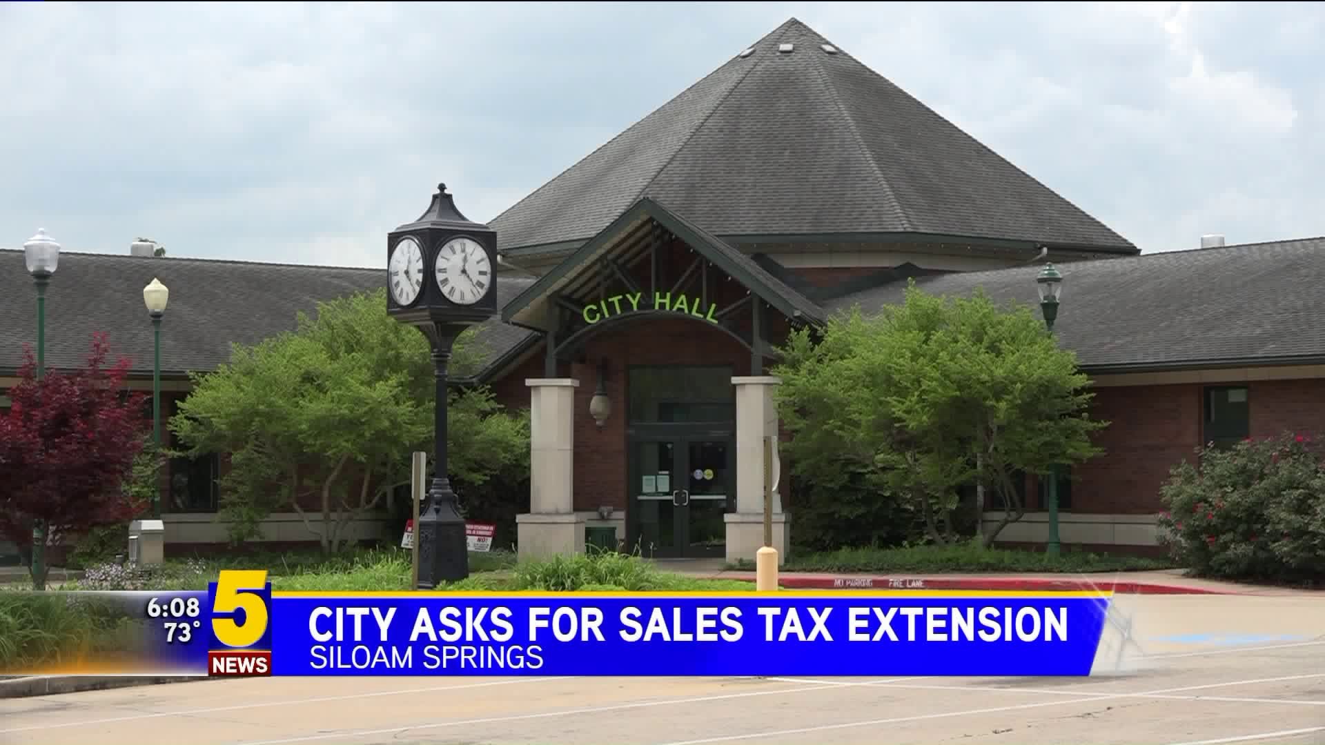 City Asks For Sales Tax Extension