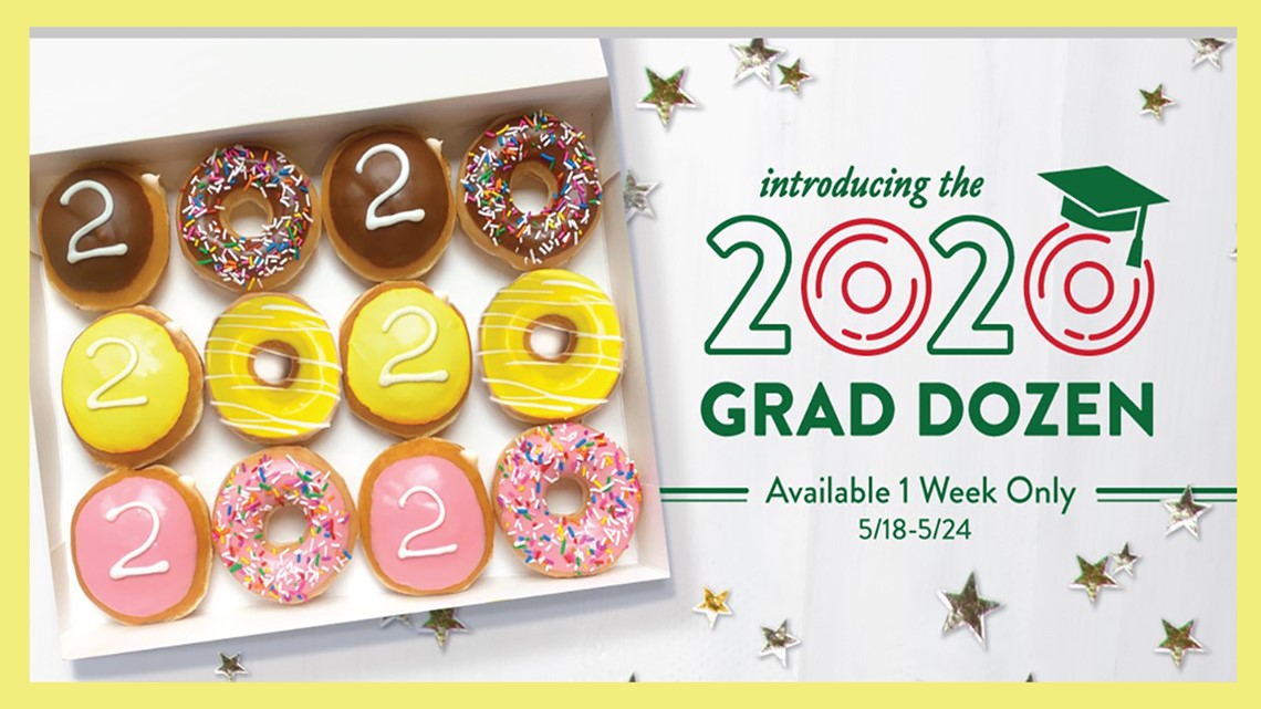 Krispy Kreme is giving graduating seniors a free dozen doughnuts