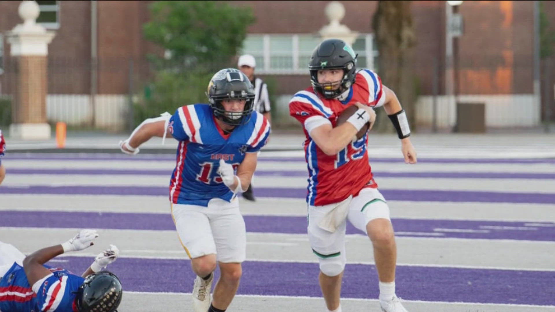 Bryce Perkins passed for 265 yards and two touchdowns on his way to winning football MVP of the Arkansas High School Coaches Association All-Star games on June 22.