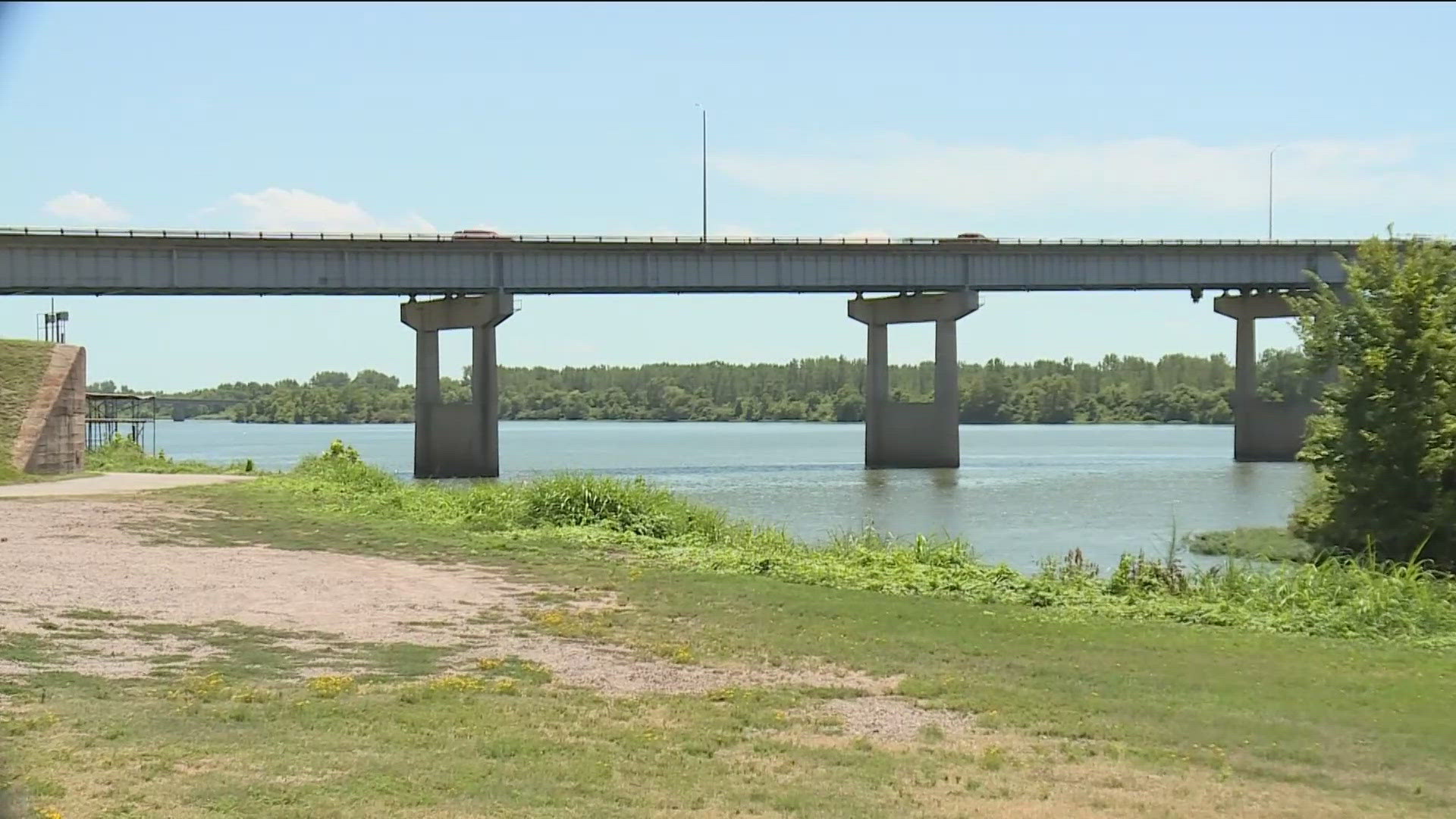 What originally was supposed to be a resurfacing project has been stalled because of small cracks found along the back wall of the bridge.