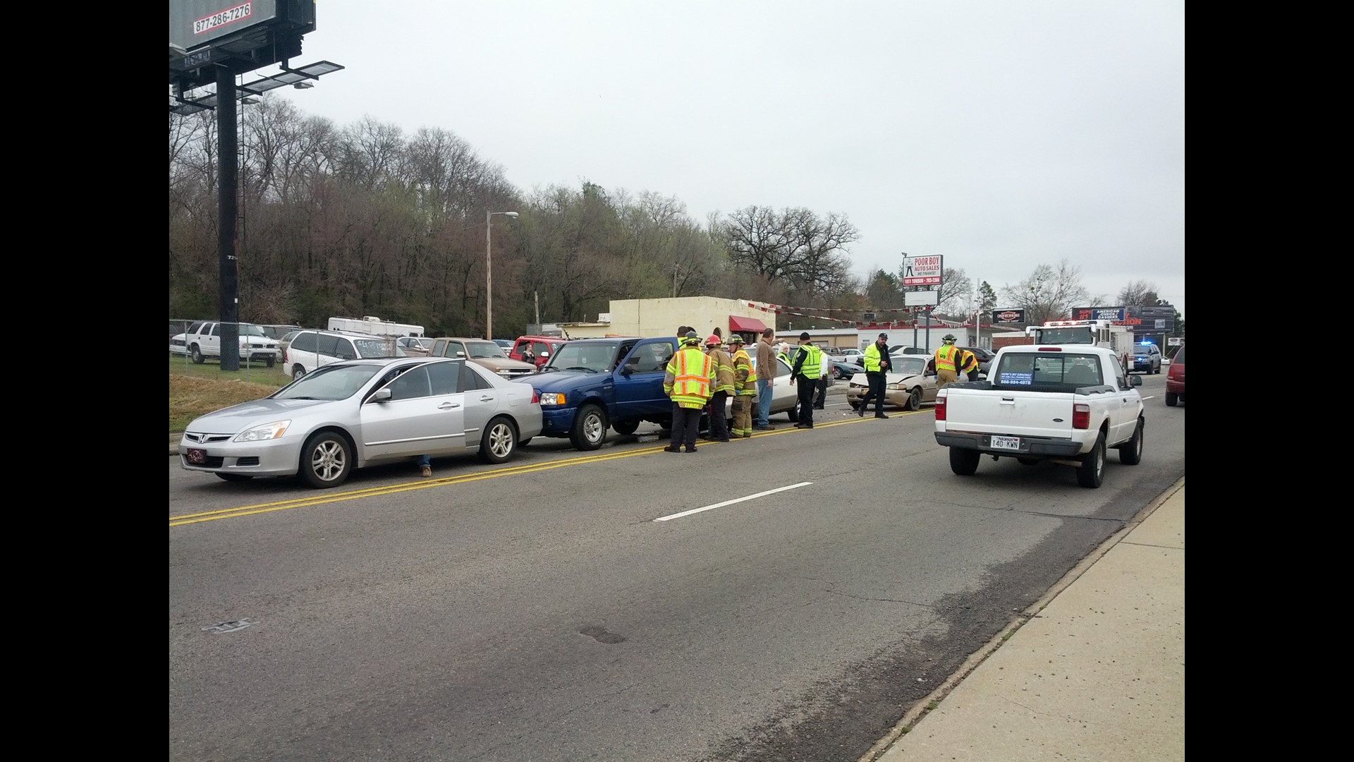 Multi Vehicle Accident Slows Traffic On Towson