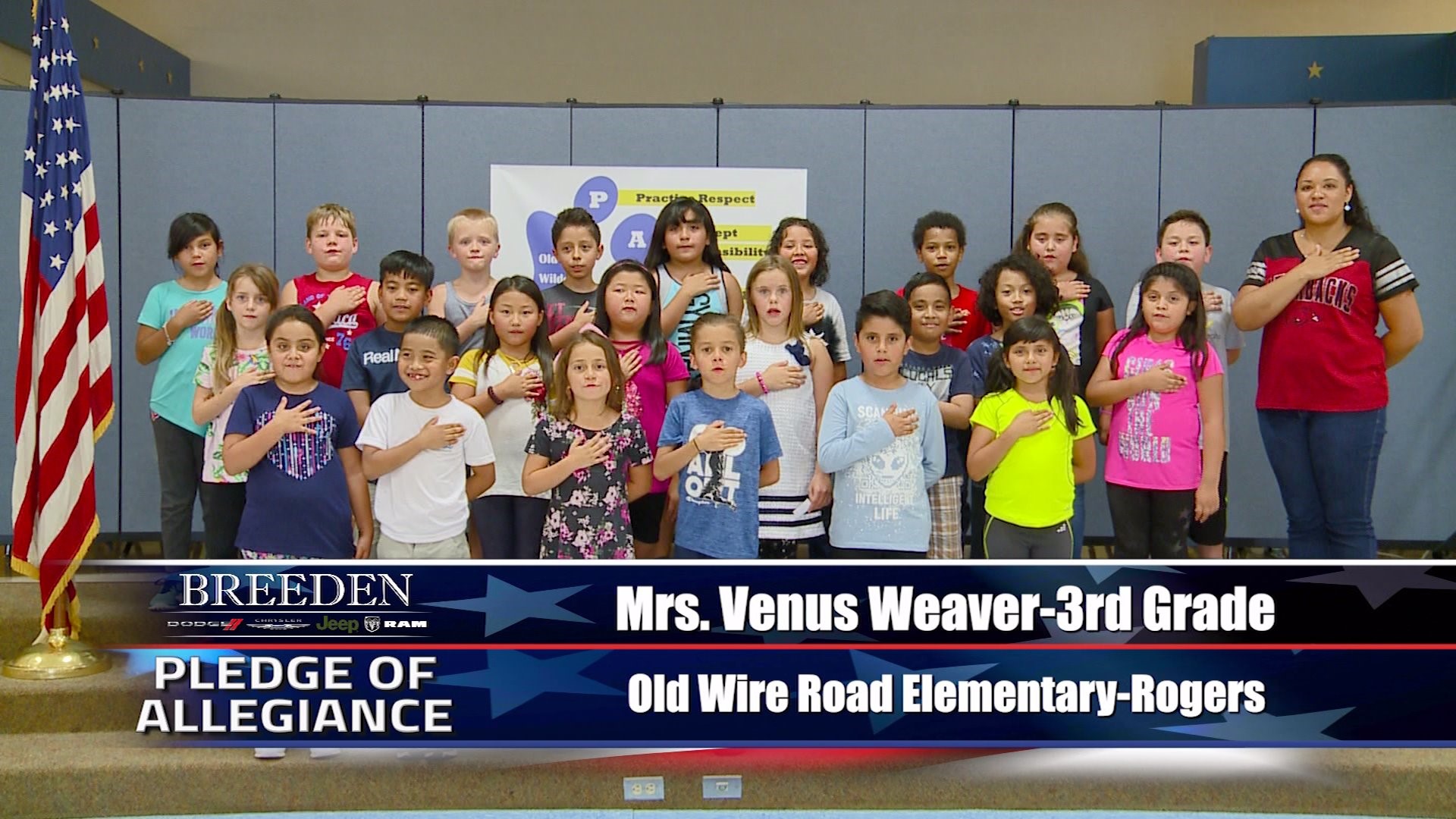 Mrs. Venus Weaver  3rd Grade Old Wire Elementary, Rogers
