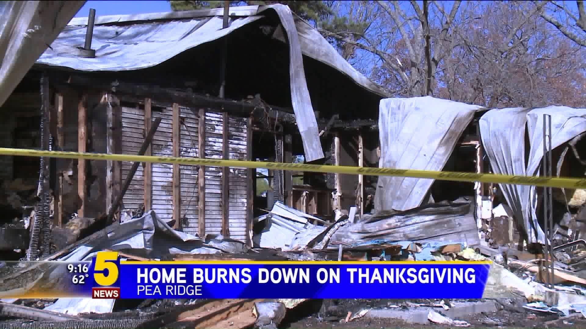 Fire Completely Destroys Pea Ridge Home