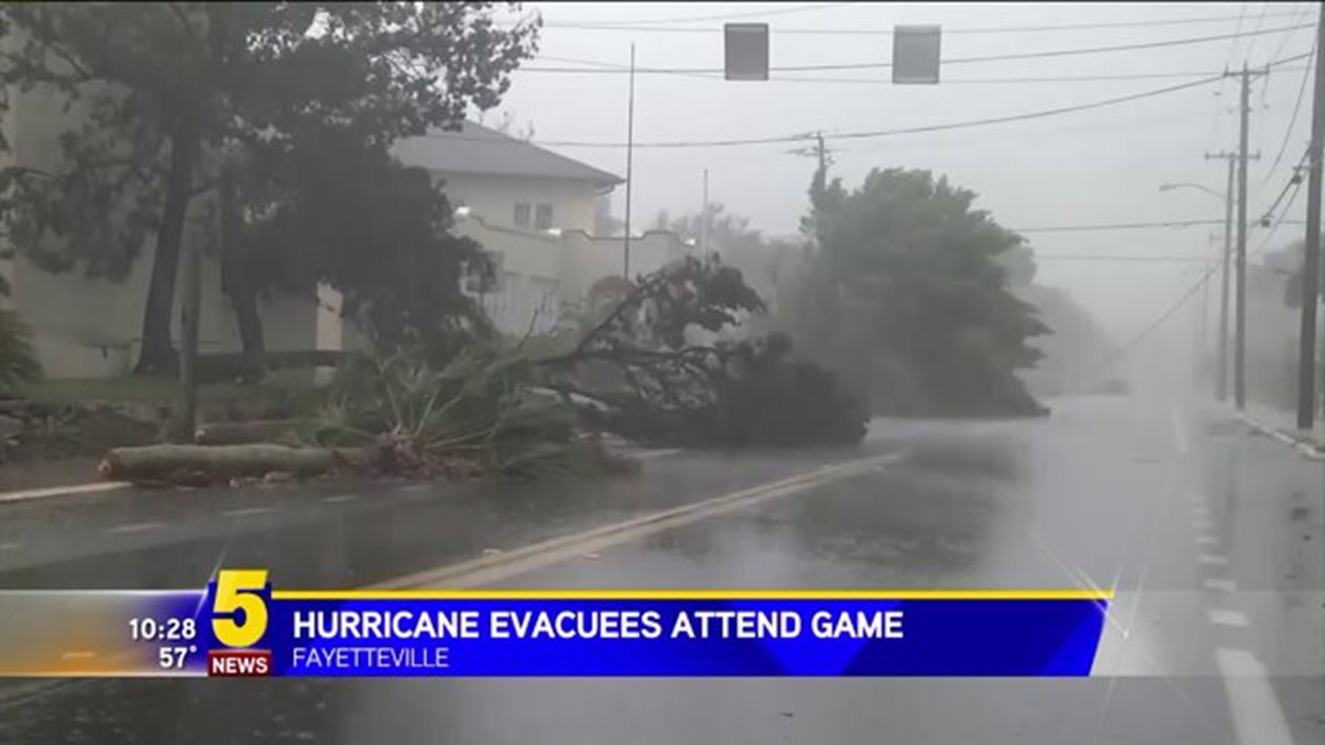Hurricane Evacuees Attend Game