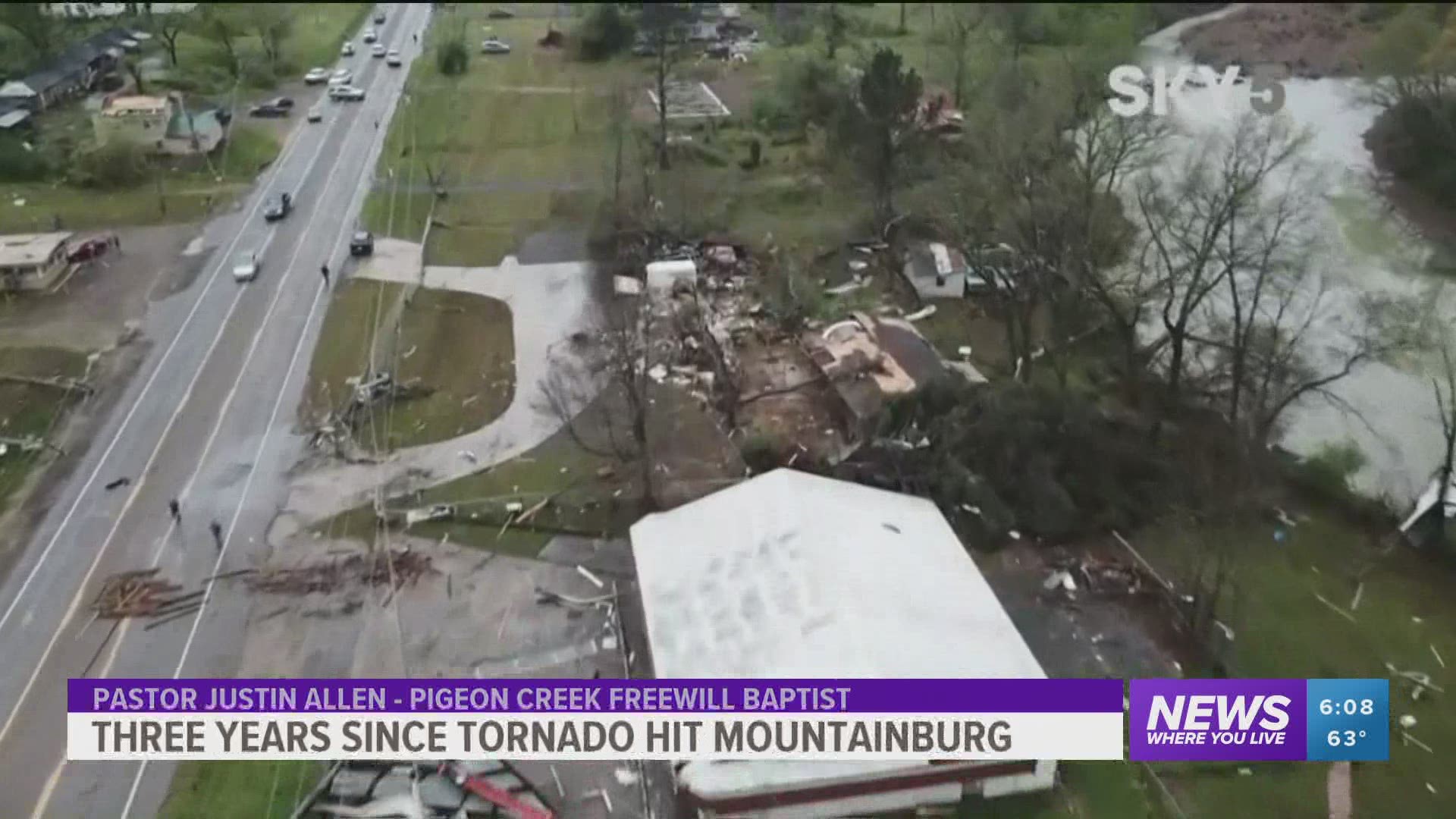 Three years since tornado hits Mountainburg