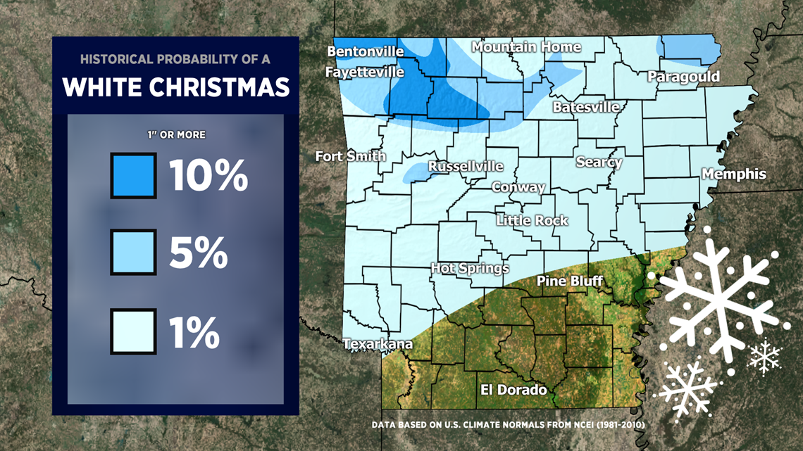 Will We Have A White Christmas? – Historical Probabilities ...