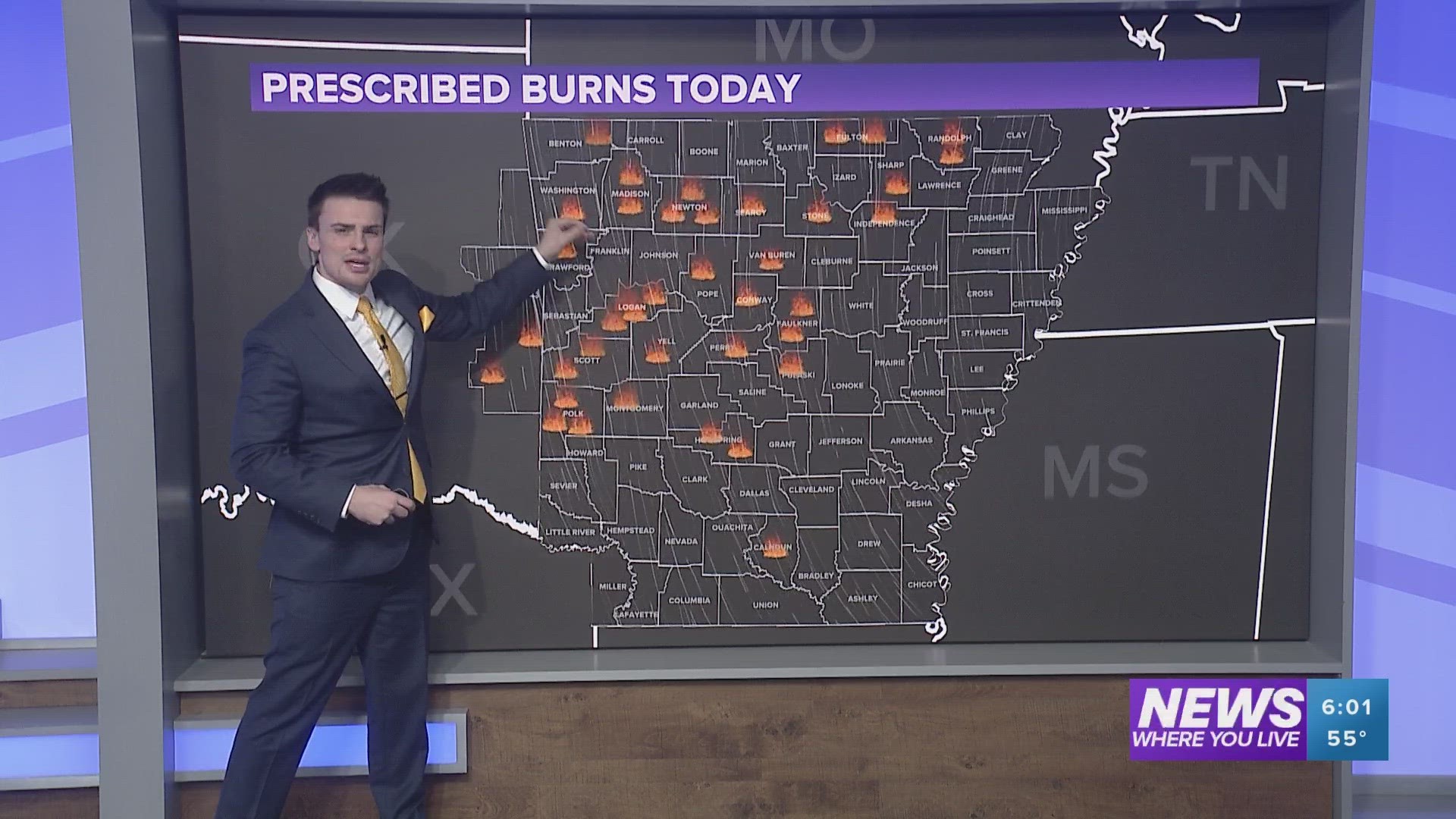Where is all the smoke coming from? The forestry is working to clear fuels on federal lands with prescribed burns. This is typical in the spring before a rainfall.