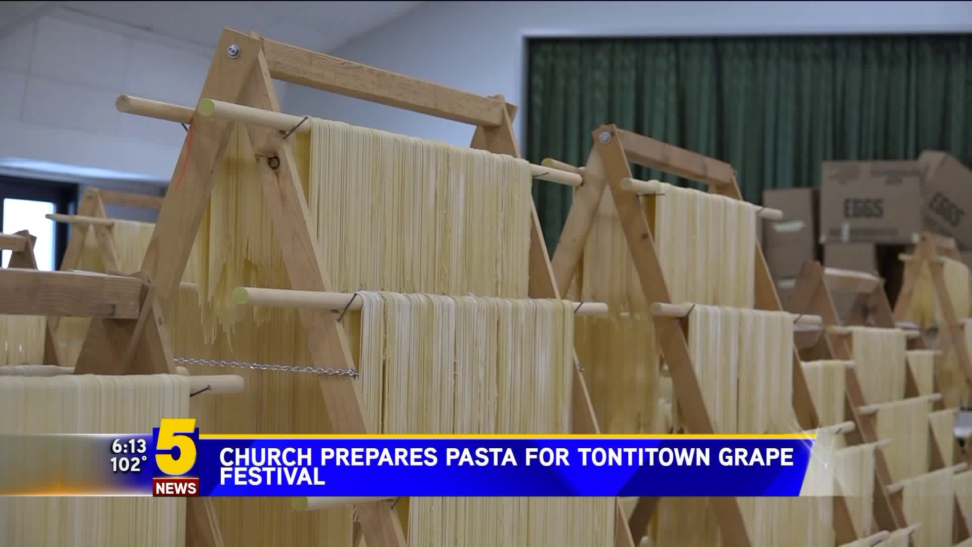Pasta Prep For Tontitown Grap Festival
