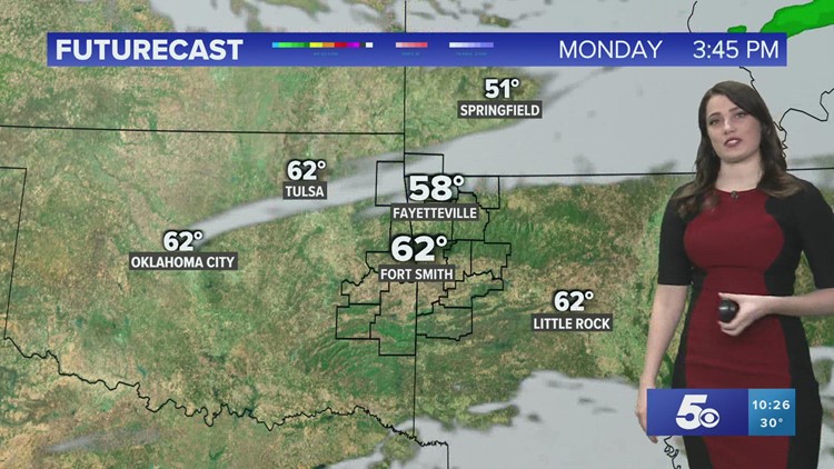 Warm to start off the week, then cooler temperatures by Tuesday