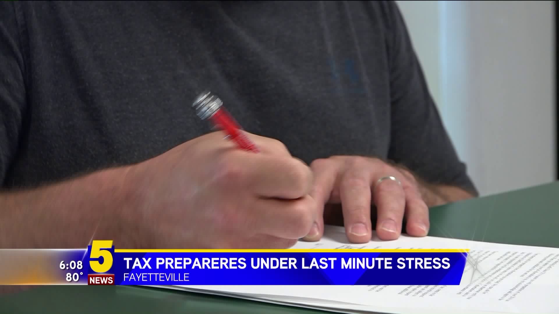 Last Minute Tax Stress
