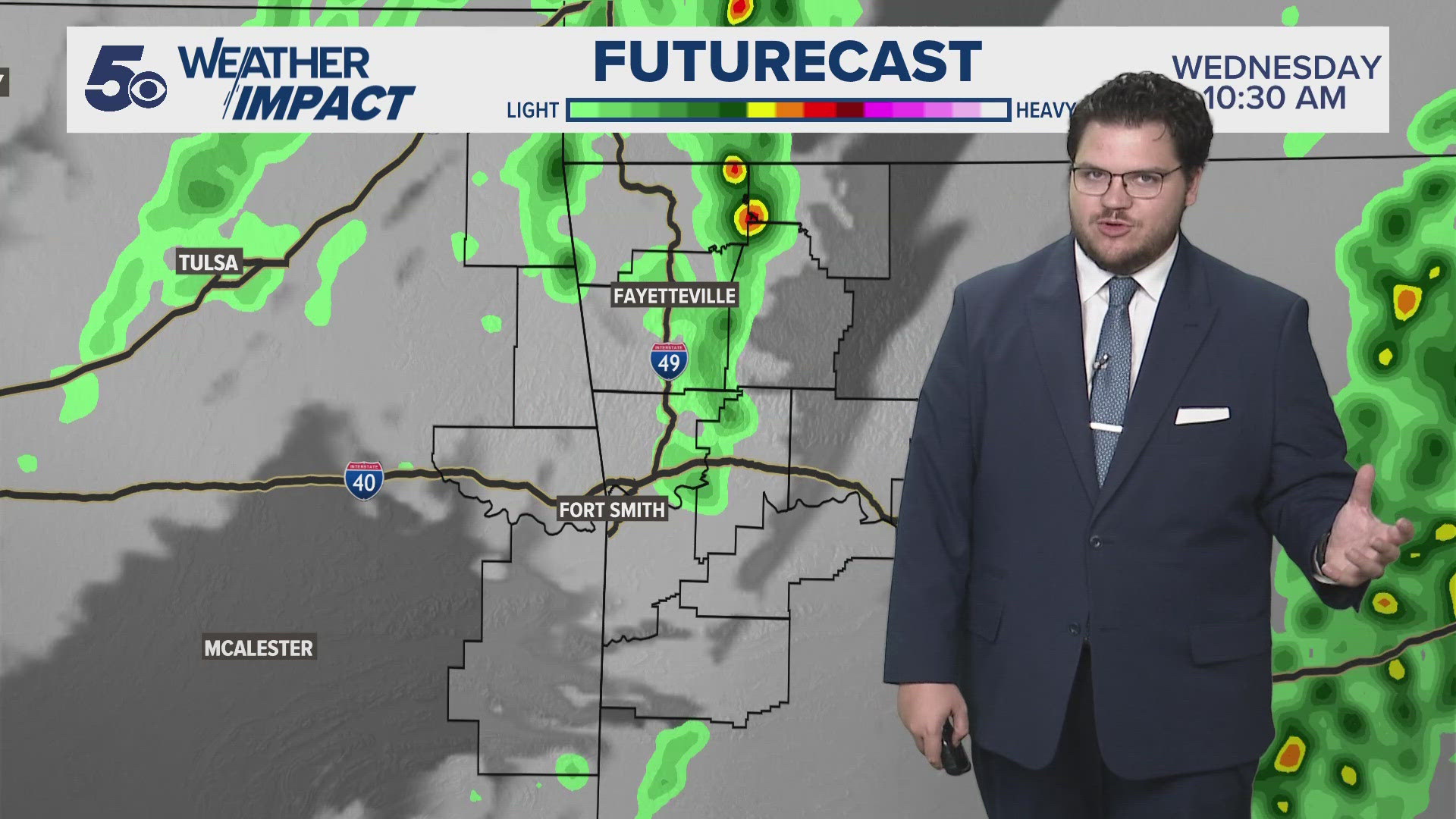 Rain chances into Wednesday morning