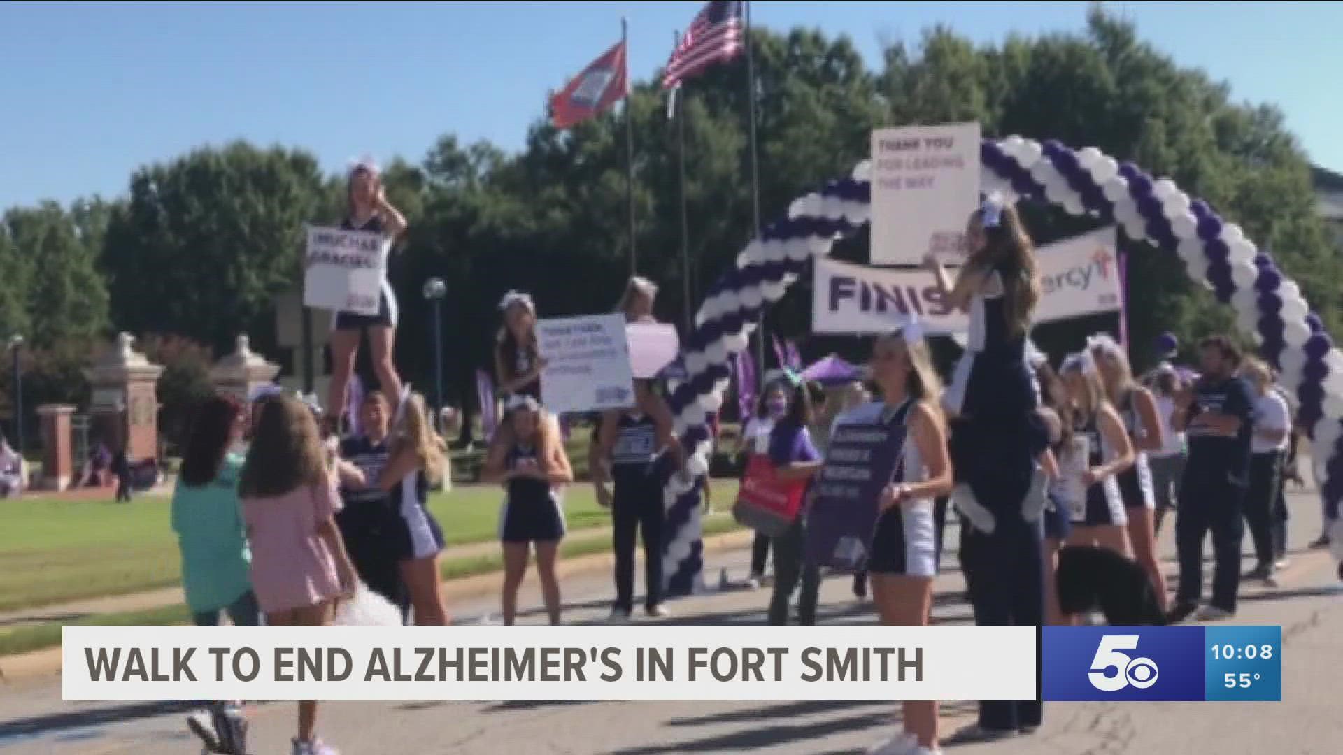 The Walk to End Alzheimer's raised thousands of dollars towards the cause in Fort Smith.