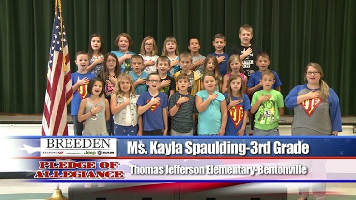 Thomas Jefferson Elementary, Bentonville – Ms. Kayla Spaulding – 3rd ...