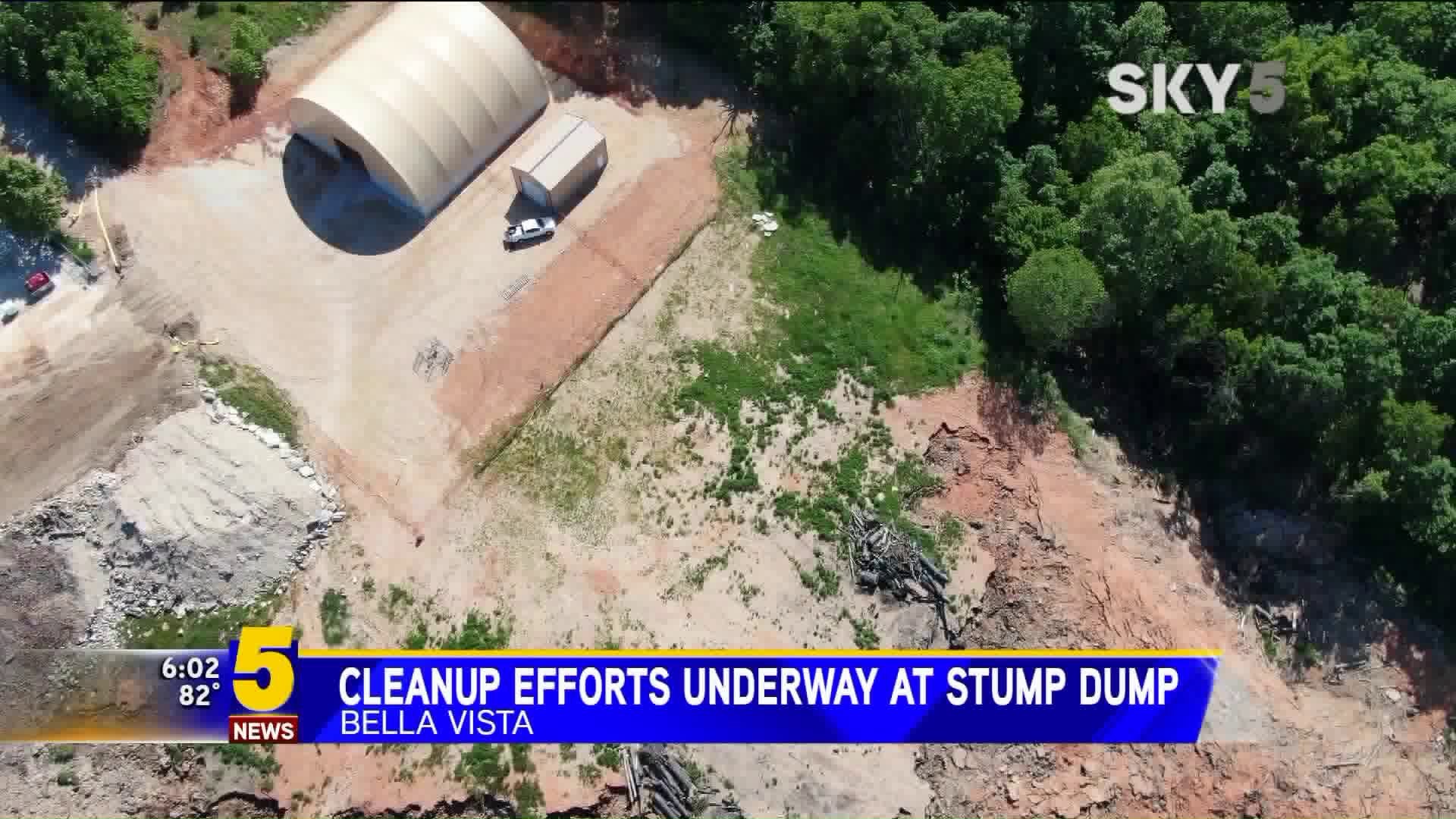 Cleanup Efforts Underway At Stump Dump