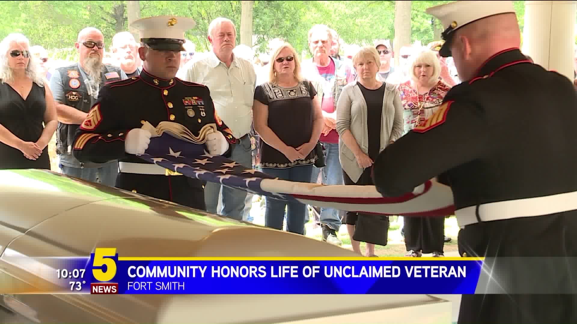 Community Honors Life Of Unclaimed Veteran