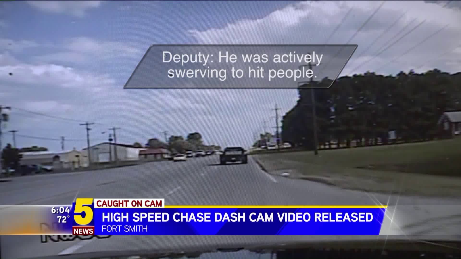 High Speed Chase Dash Cam Video Released
