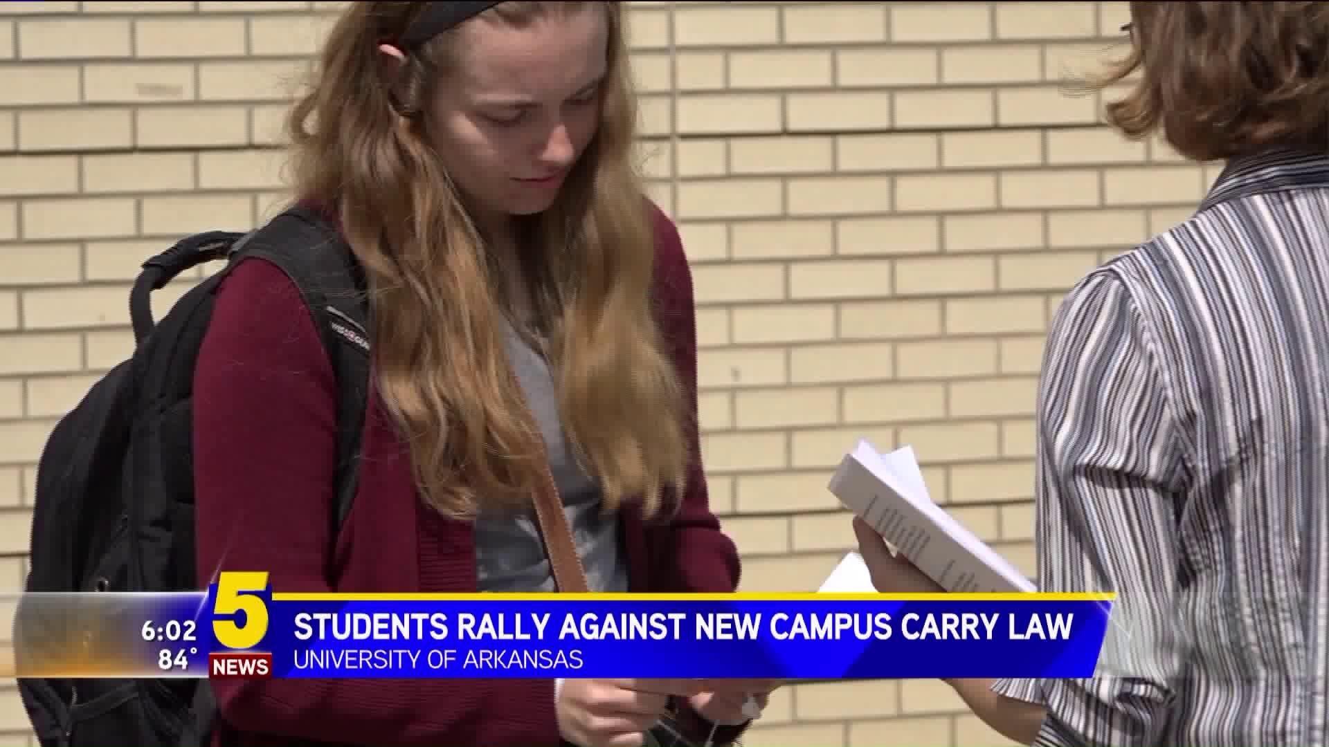 Students Rally Against New Campus Carry Law