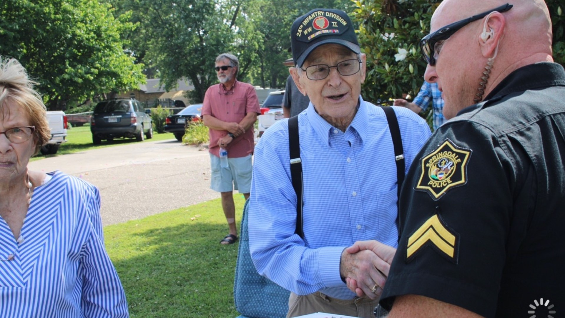 The community of Springdale held a surprise birthday parade for Harry Joyner, a WWII veteran who is turning 97-years-old.