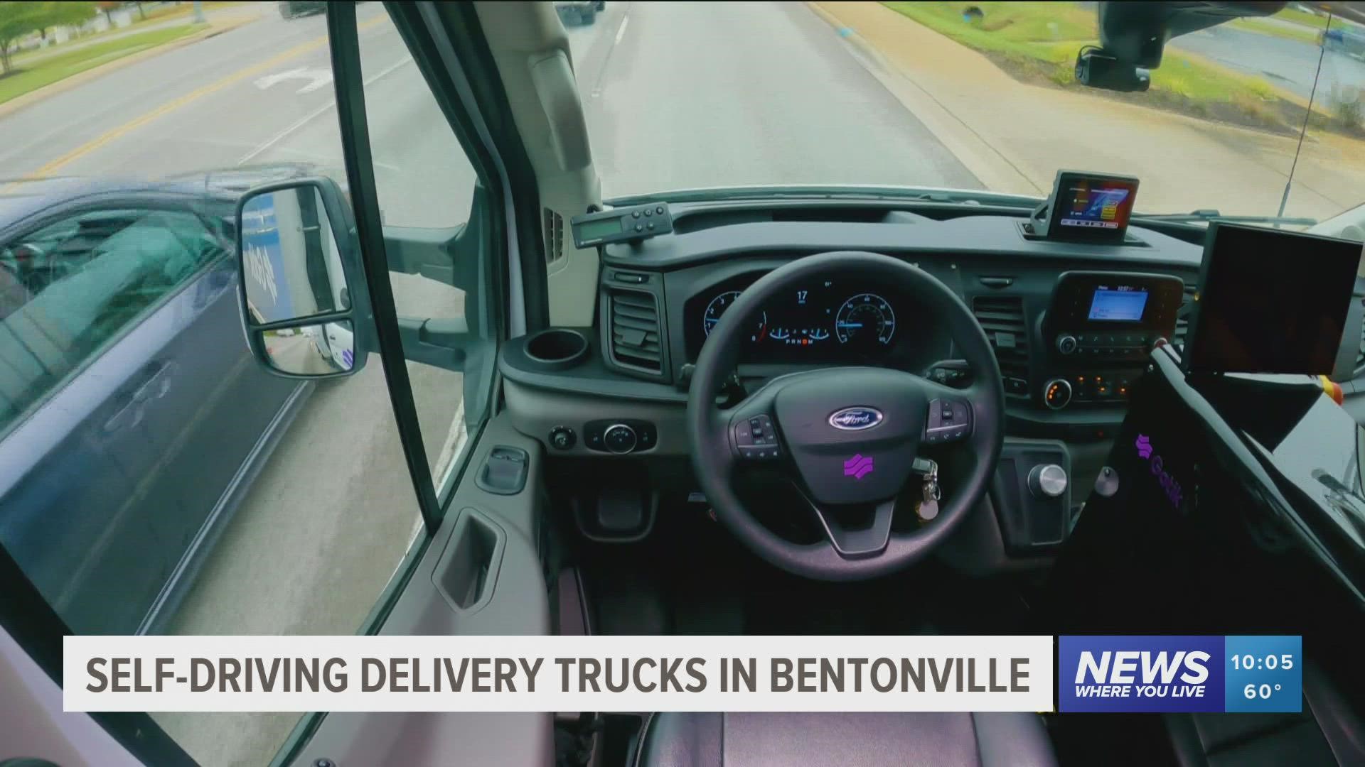 Bentonville residents will soon see driverless box trucks on the road delivering for Walmart. https://bit.ly/3og0umI