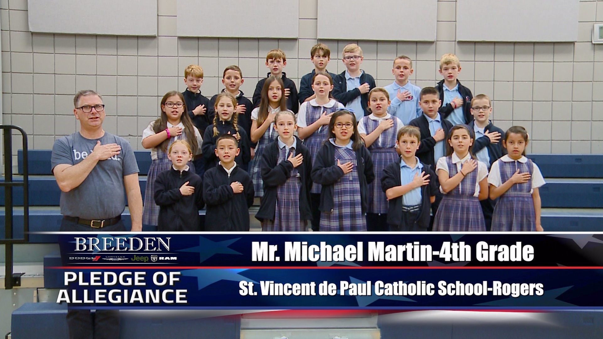 Mr. Michael Martin  4th Grade St. Vincent de Paul Catholic School, Rogers