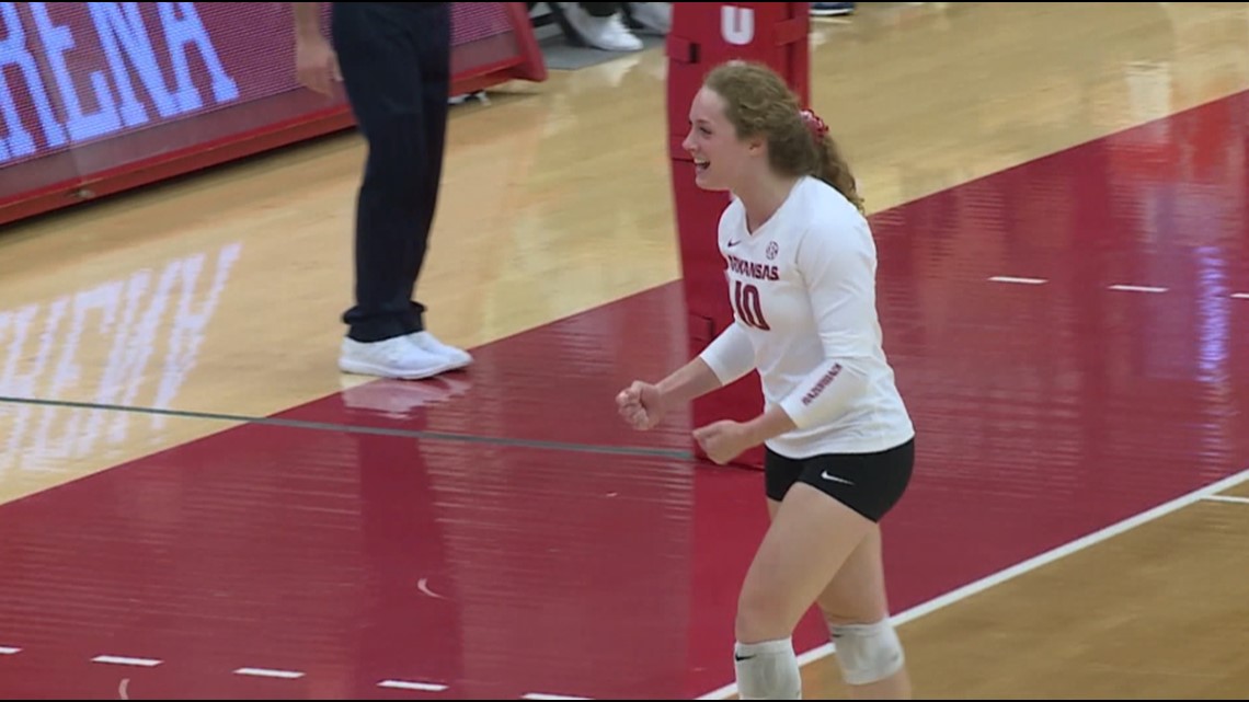 5NEWS Athlete of the Week Jillian Gillen Arkansas volleyball