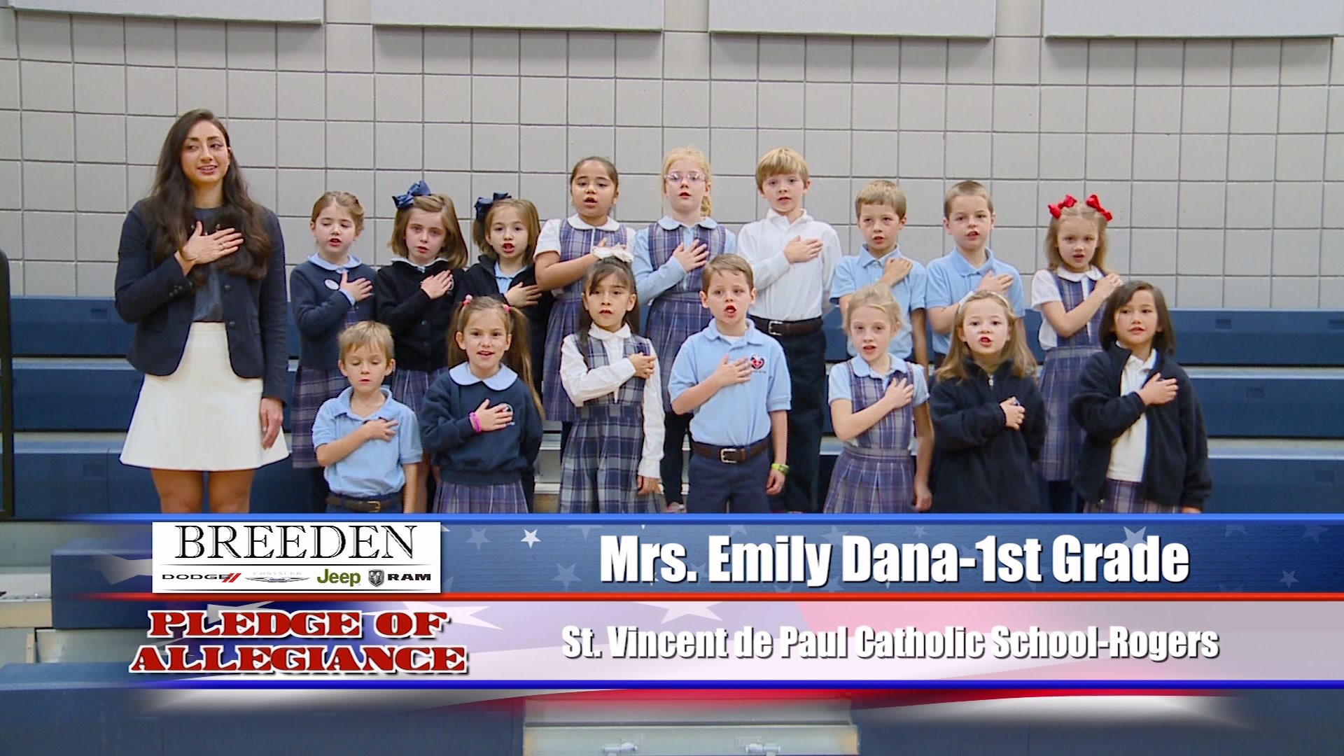 Mrs. Emily Dana  1st Grade St. Vincent de Paul Catholic School, Rogers