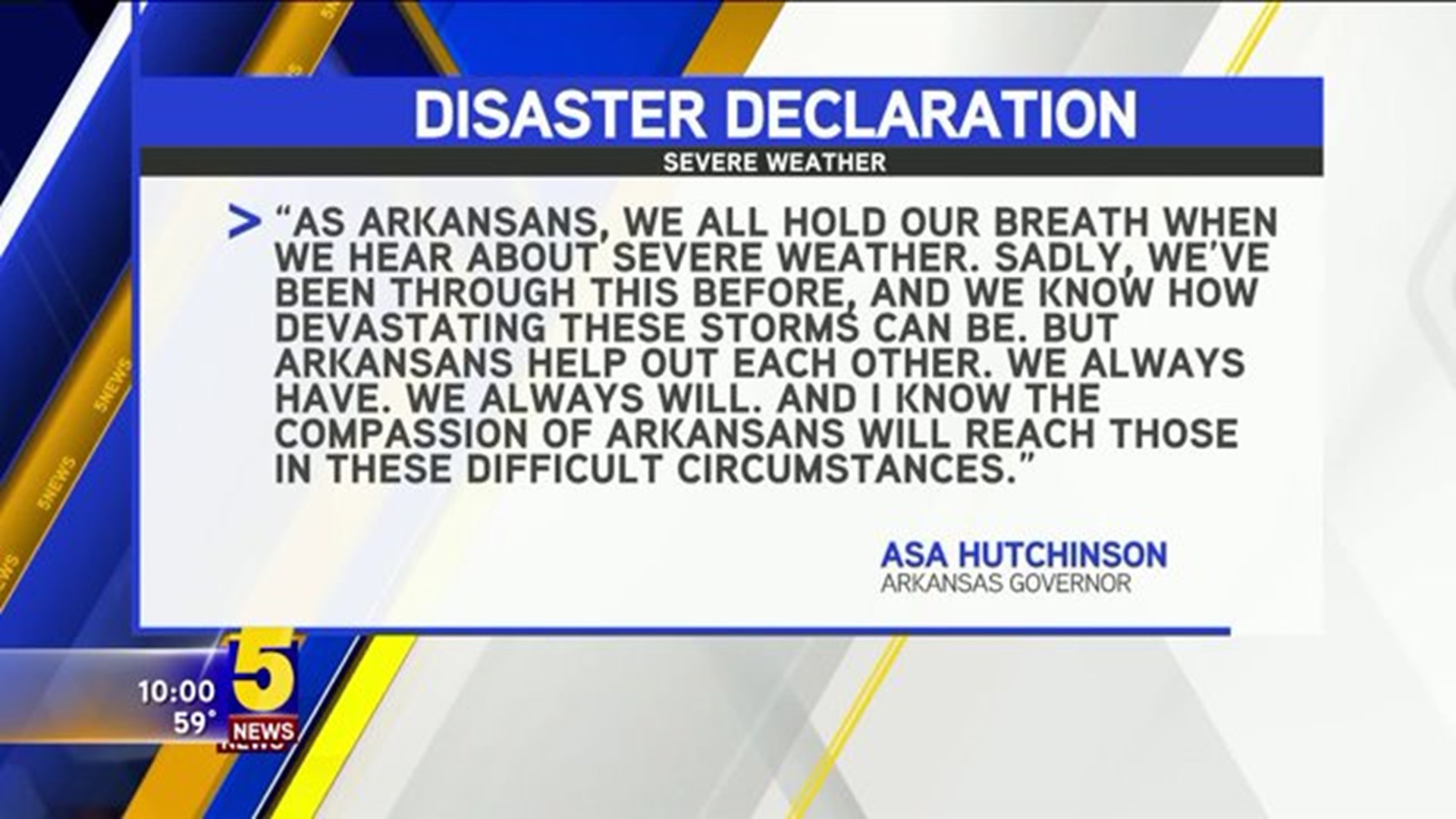 Governor Names Disaster Counties