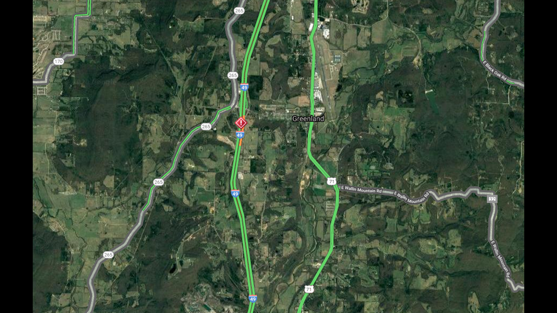 Vehicle Crash With Possible Injuries On I49 In Greenland Slowing Traffic