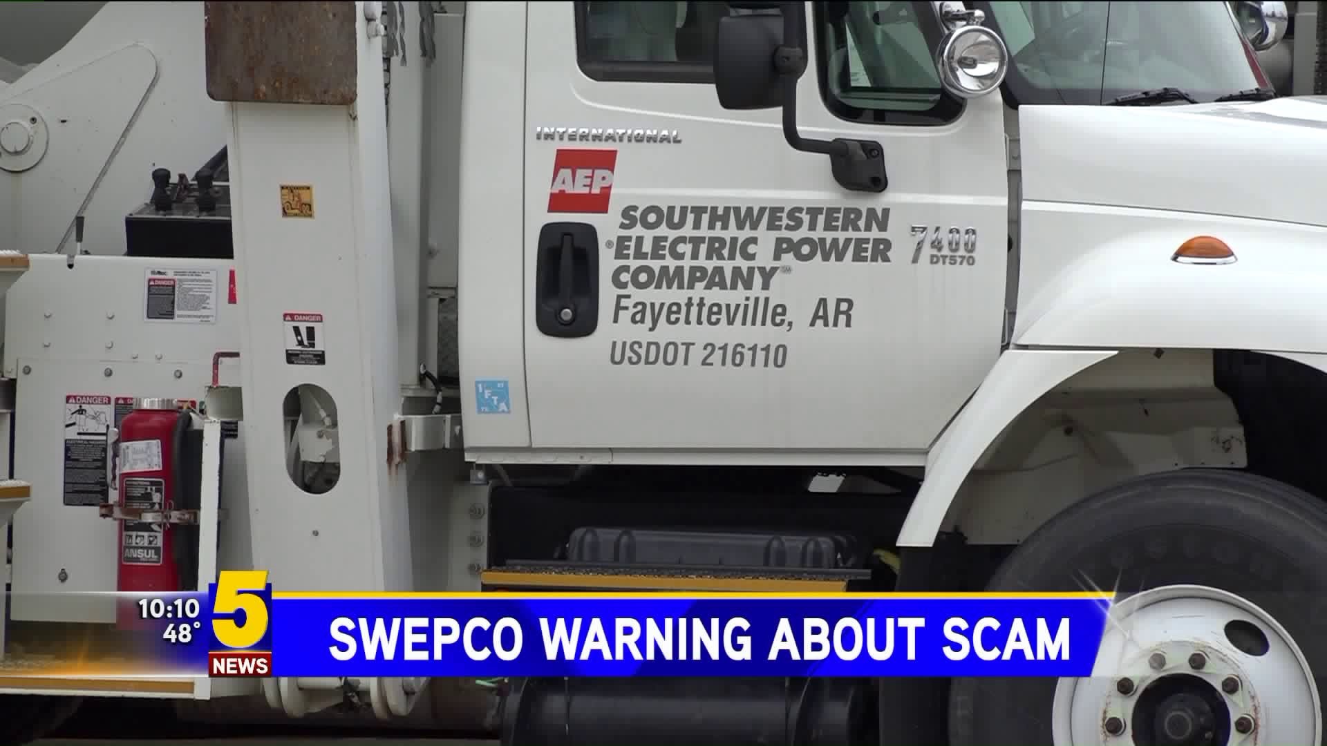 SWEPCO Warning About Scams