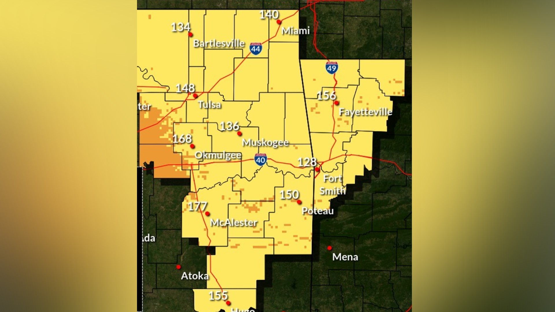 Burn ban issued in parts of eastern Oklahoma