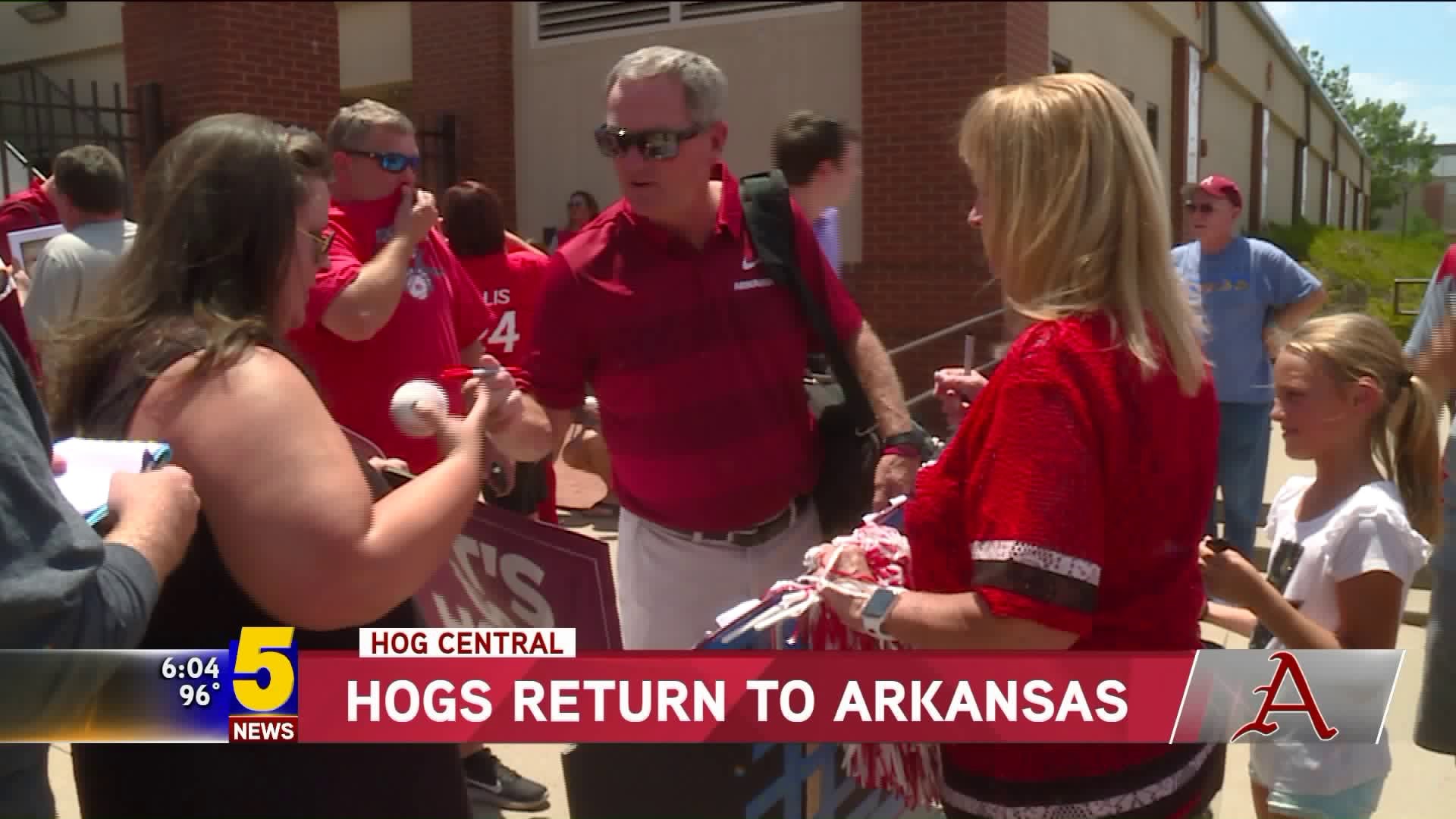 Hogs Return To Arkansas