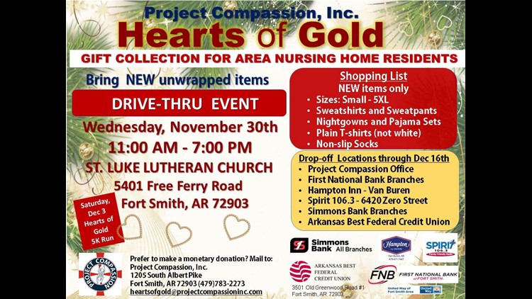Project Compassion in Fort Smith needs your help with Hearts of Gold