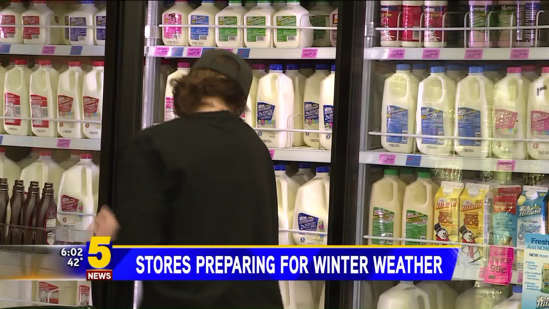 Local Stores Preparing For Winter Weather