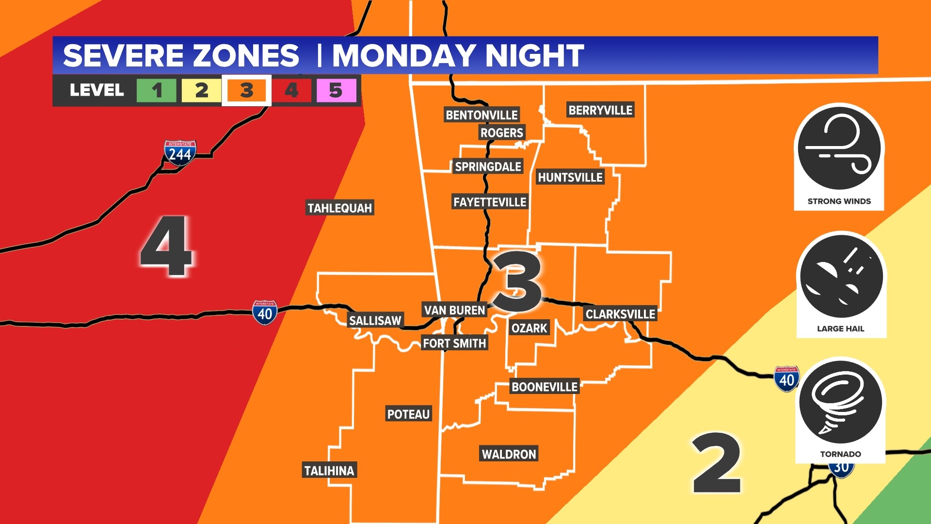 Monday storms in Arkansas What to expect
