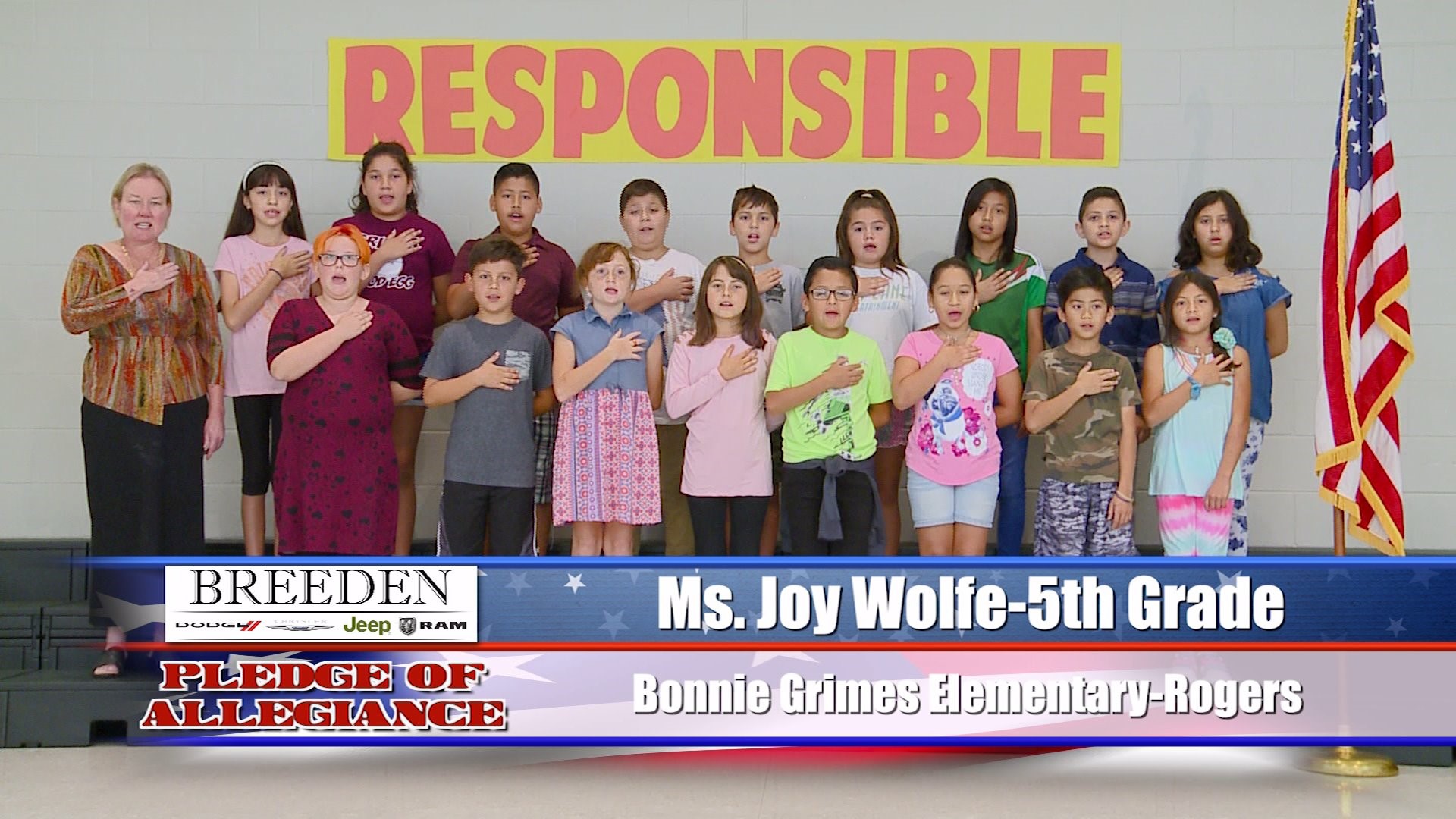 Ms. Joy Wolfe  5th Grade Bonnie Grimes Elementary, Rogers