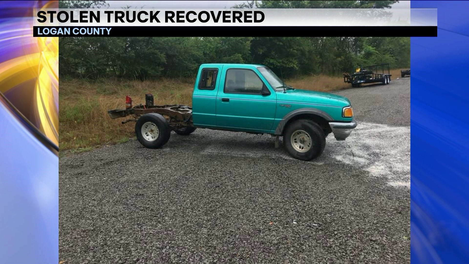 Stolen Truck Recovered In Pieces In Logan County